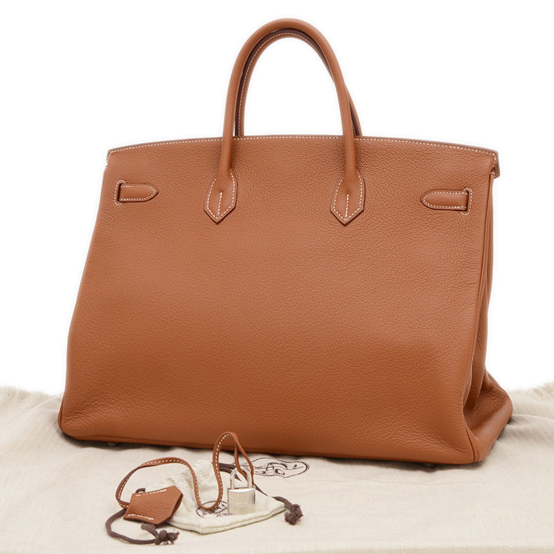Hermes handbag Birkin 40 Togo gold silver hardware M stamp BP