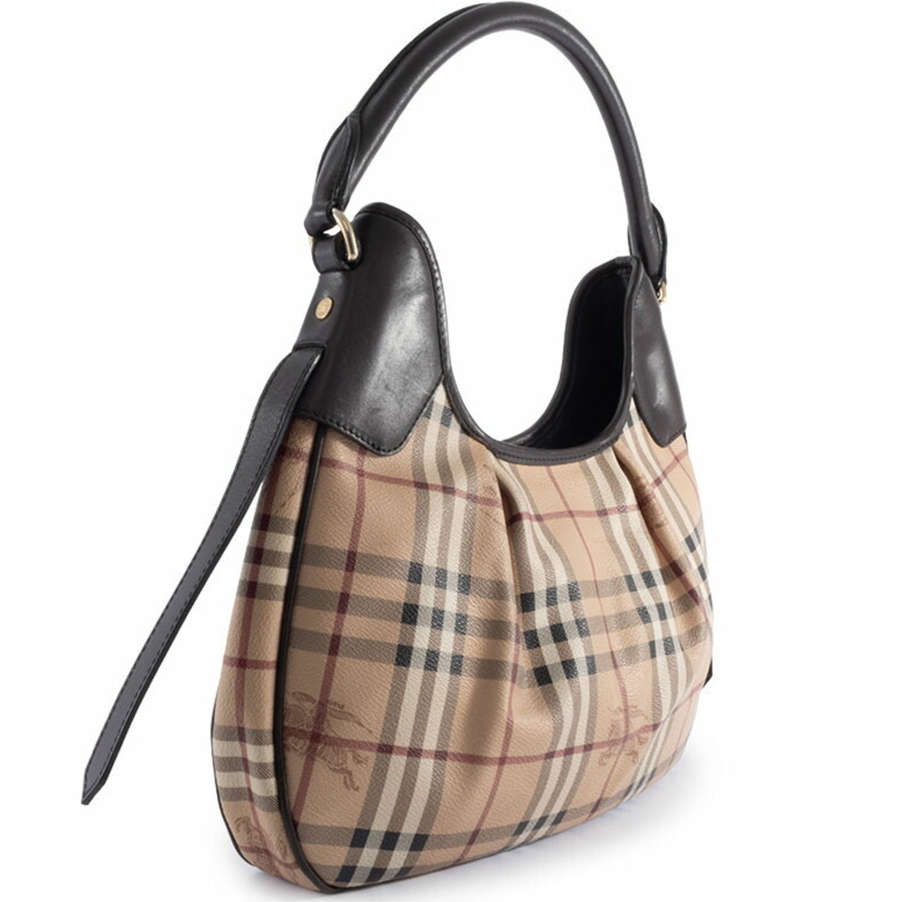 Burberry Bag PVC Leather Check Pattern