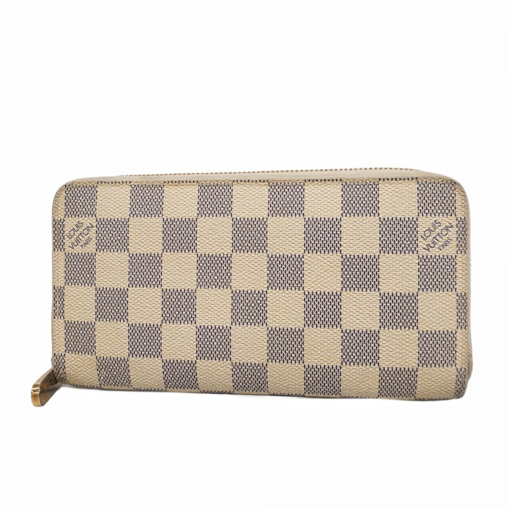 Louis Vuitton Damier Azur Zippy Wallet N60019 White Women's