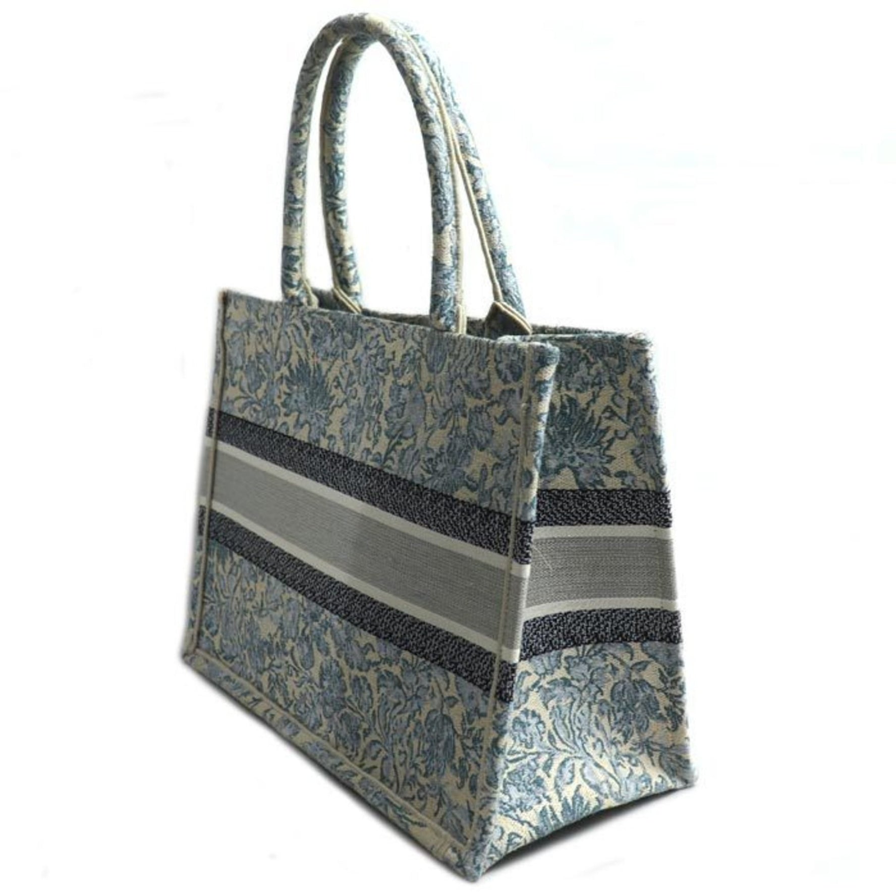 Christian Dior Book Tote Medium Bag Blue Multi