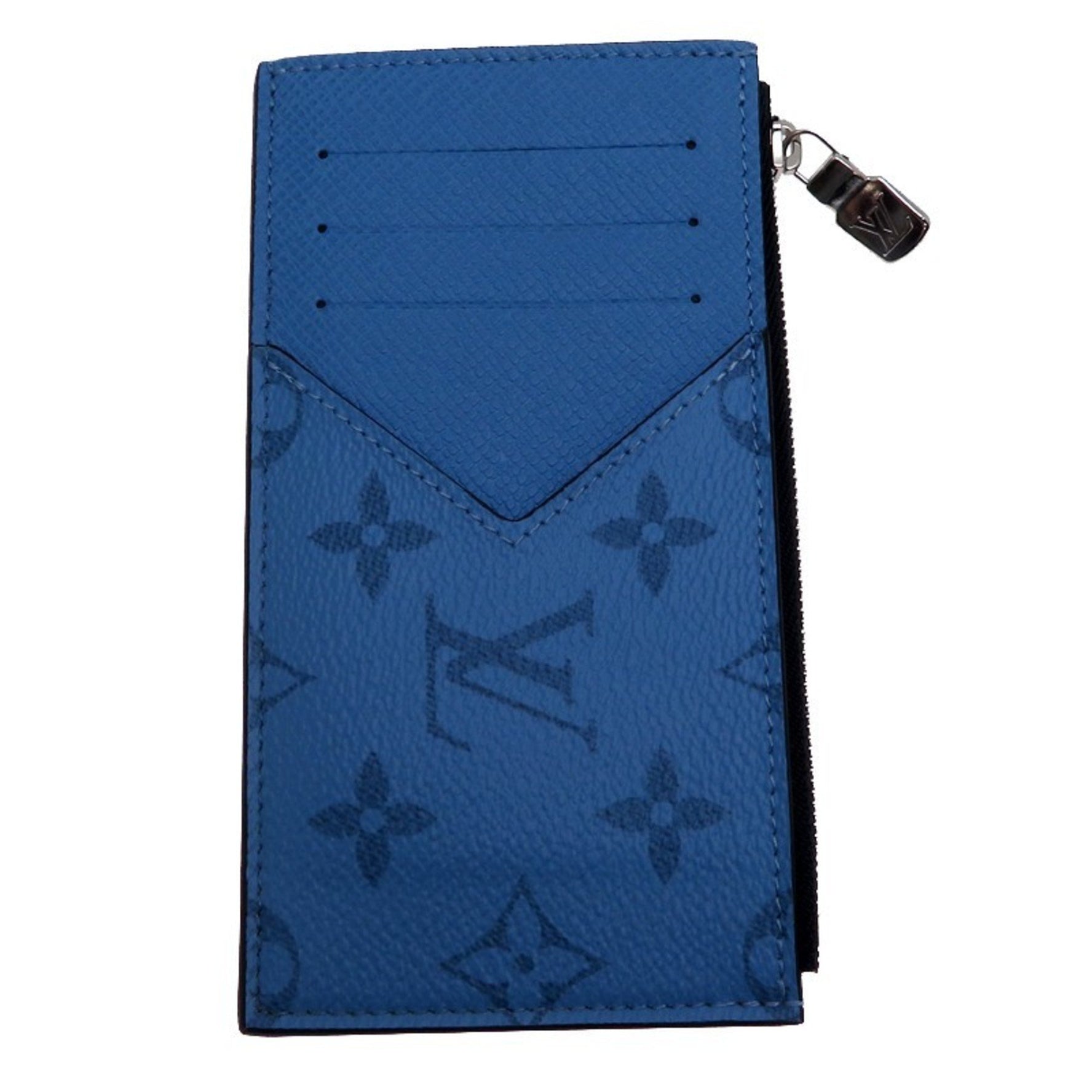 Louis Vuitton Coin and Card Holder, Men's Case, Taiga Rama