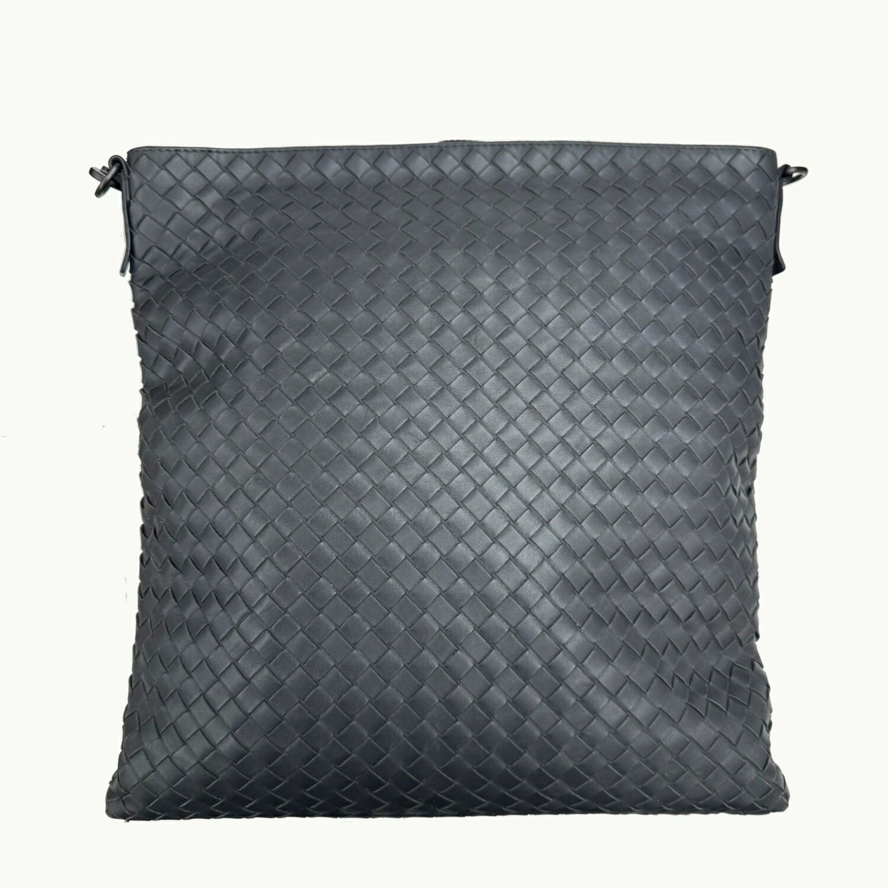 BOTTEGA VENETA Intrecciato Shoulder Bag Grey Men's Leather