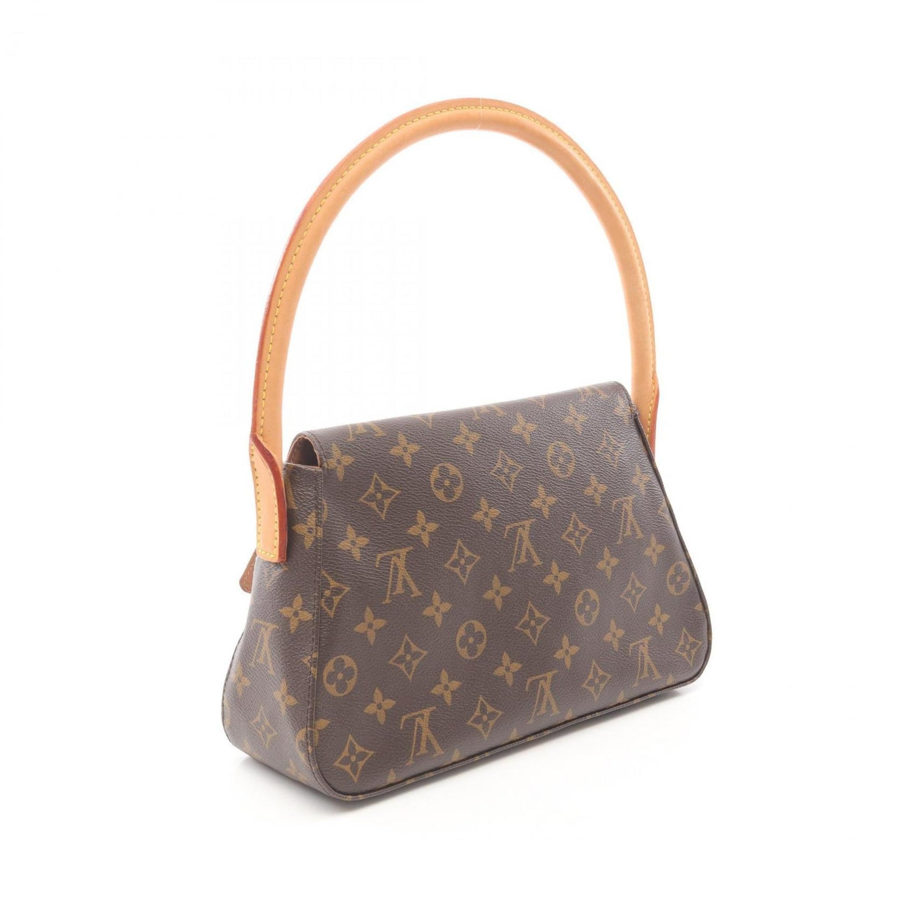 Louis Vuitton Mini Looping Monogram Handbag, Coated Canvas and Leather, Brown