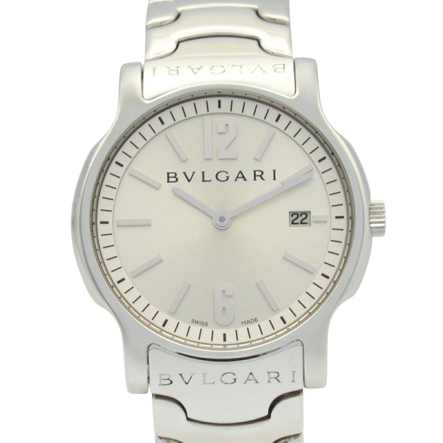 BVLGARI Solotempo Watch Stainless Steel Silver