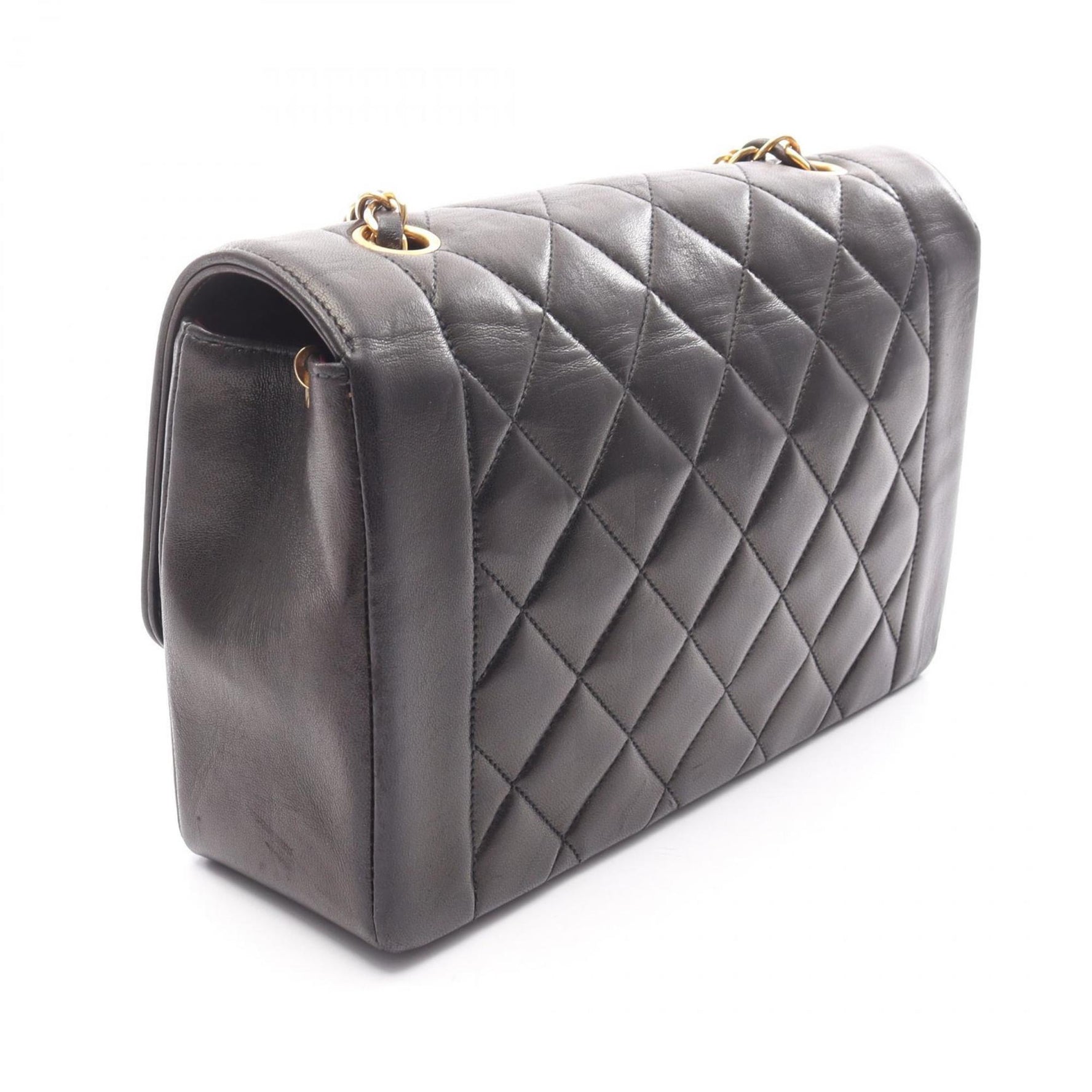 CHANEL Matelasse Diana Flap Shoulder Bag in Lambskin Leather