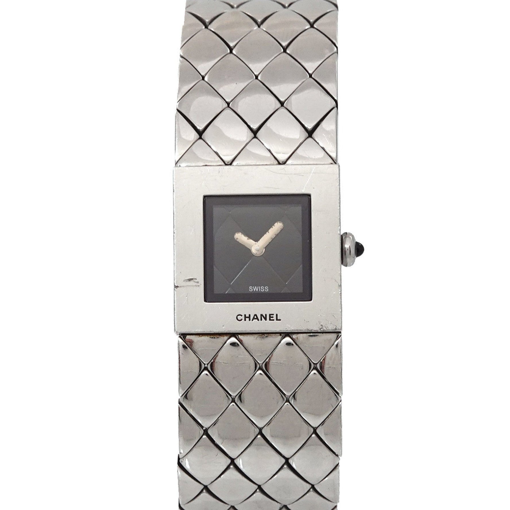 CHANEL Matelasse Ladies' Watch Black Quartz
