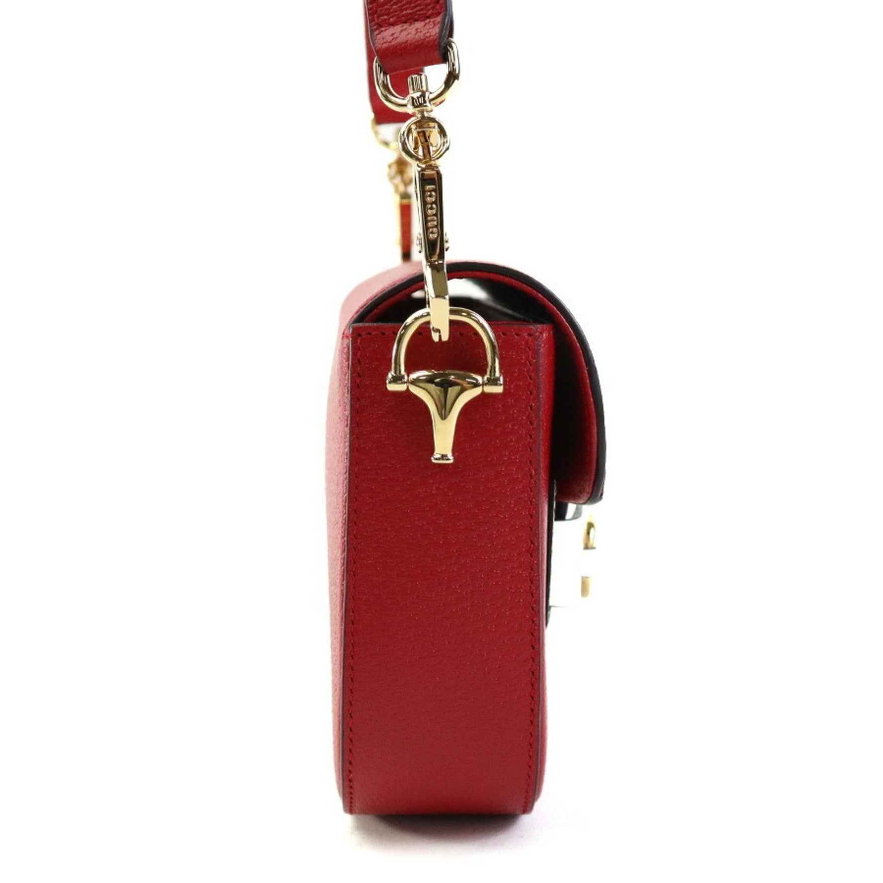 GUCCI shoulder bag x adidas leather red white gold men women e59176a