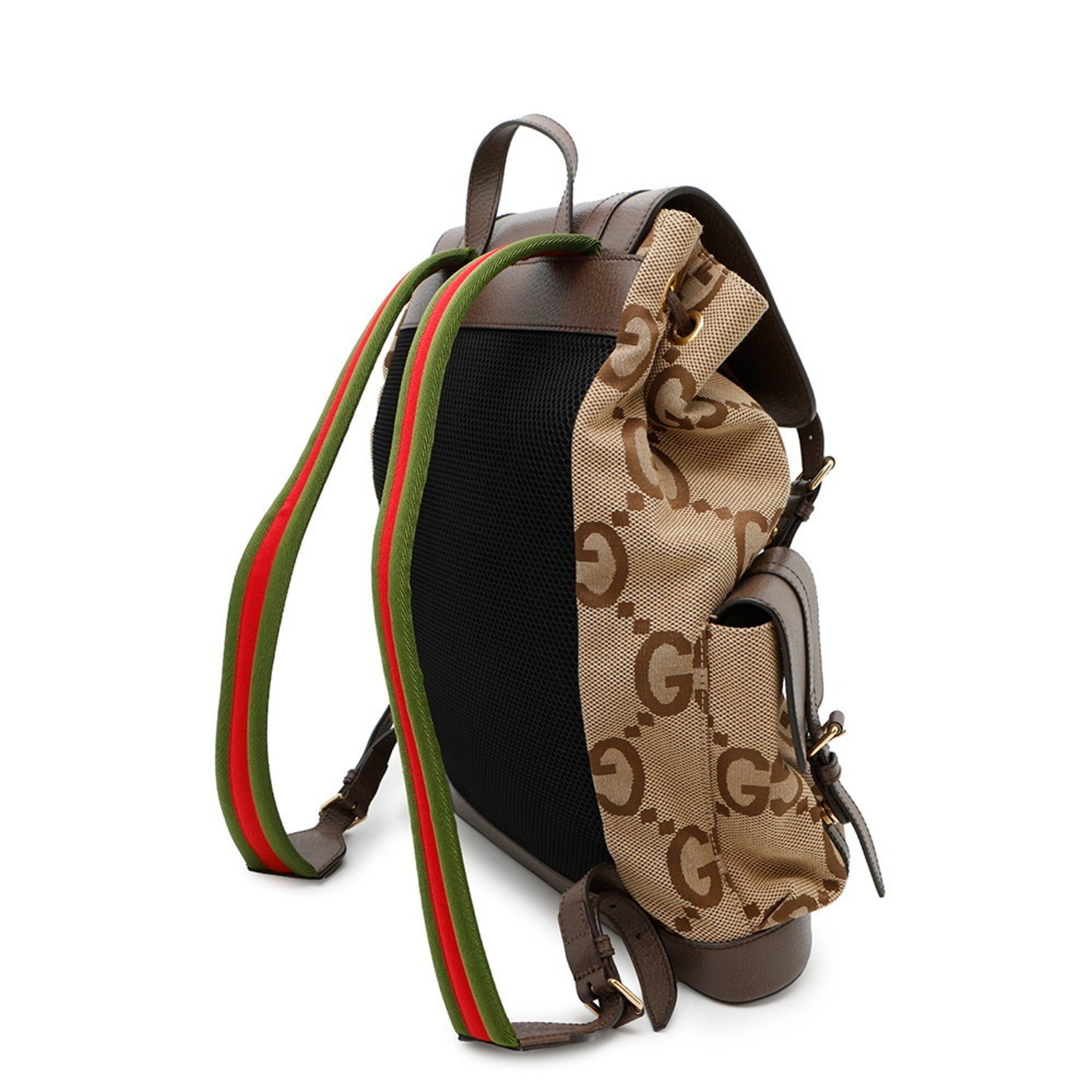 Gucci Jumbo GG Canvas and Leather Backpack GUCCI Men's