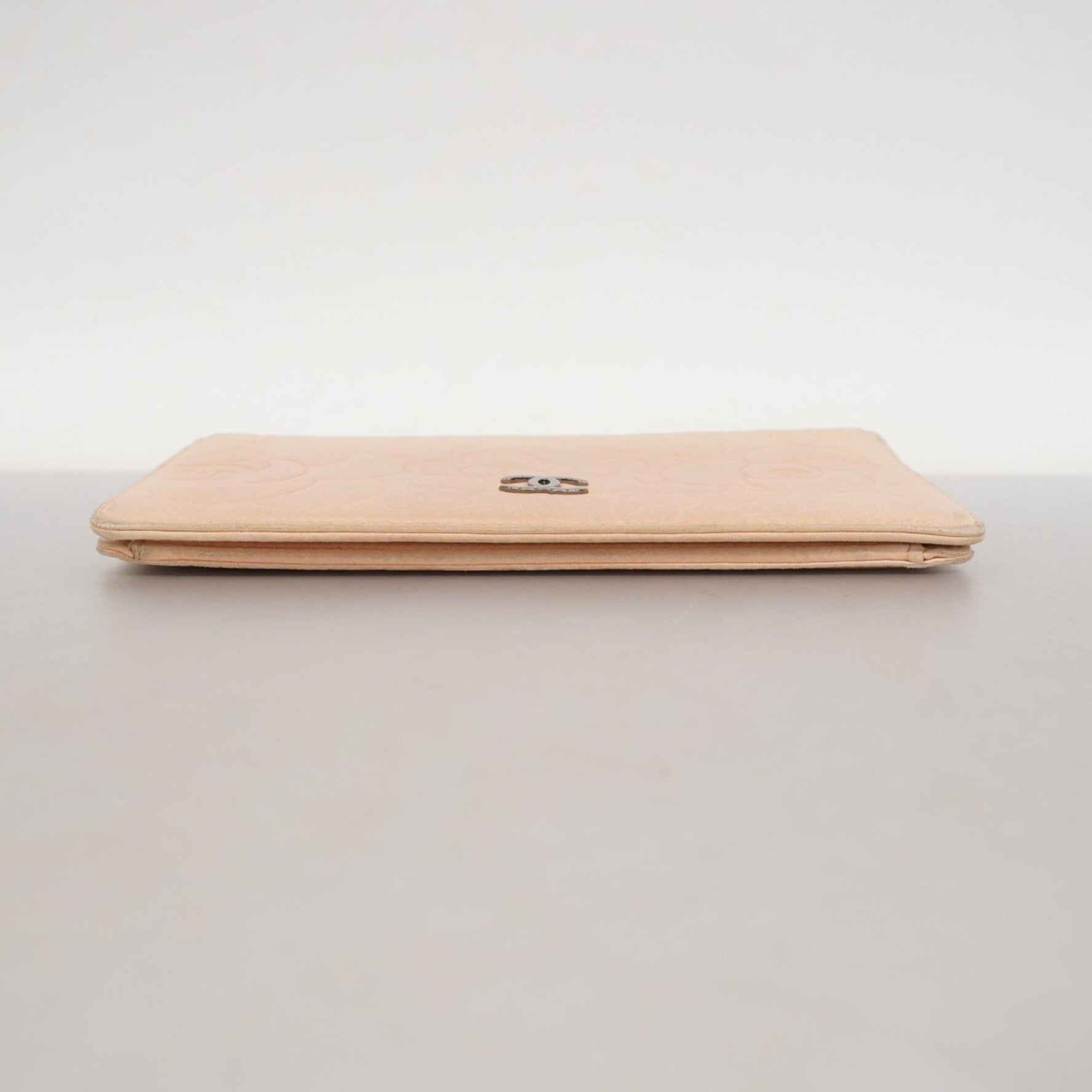 Chanel Camellia Lambskin Long Wallet