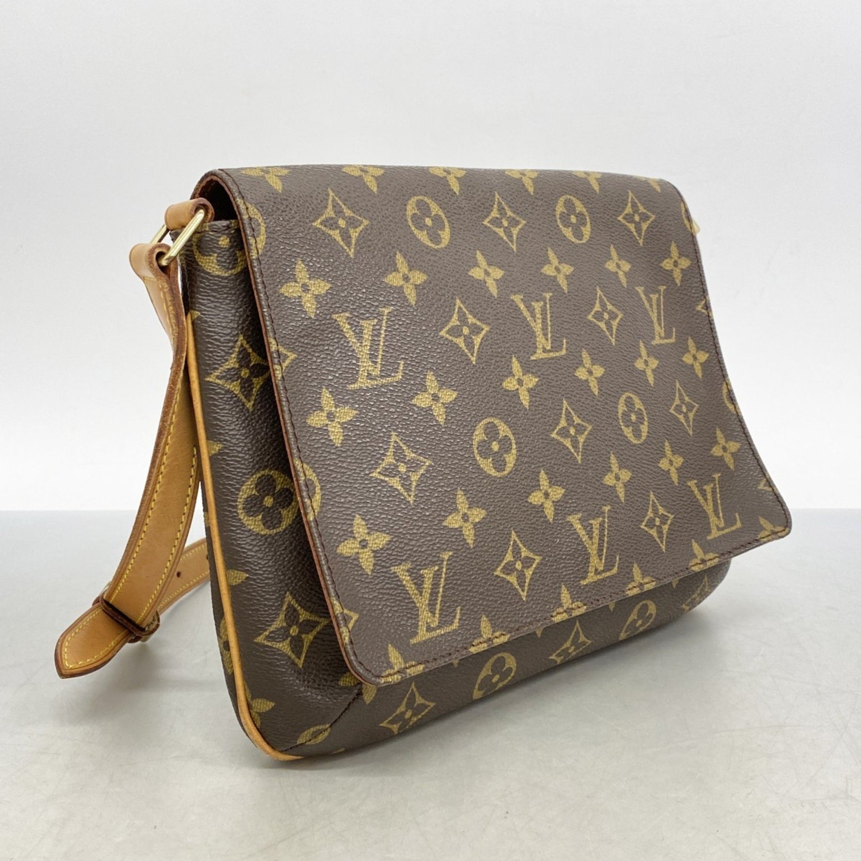 Louis Vuitton Monogram Musette Tango Short Strap Shoulder Bag M51257 Brown Women's P1160527