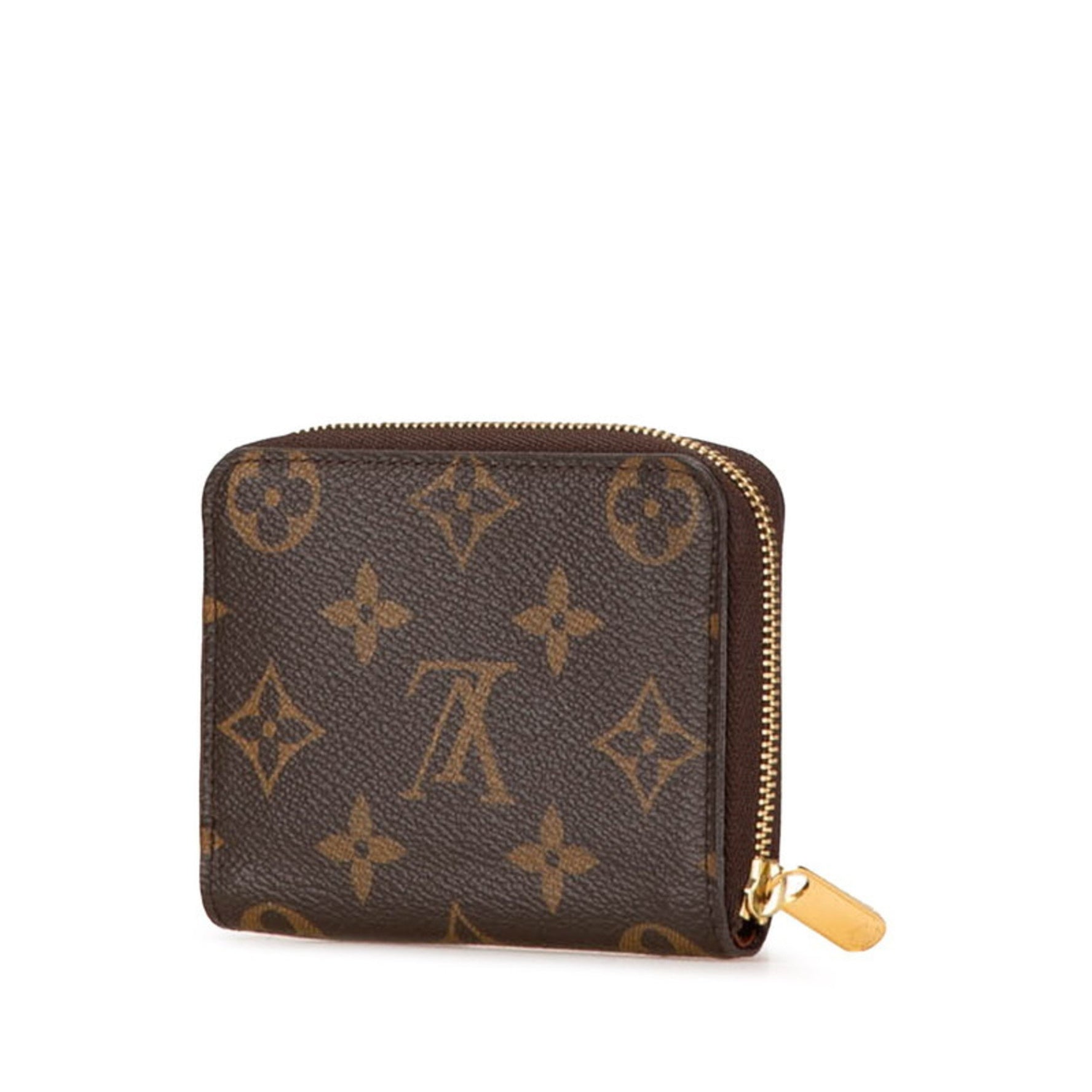 Louis Vuitton Monogram Zippy Coin Purse Case PVC Leather