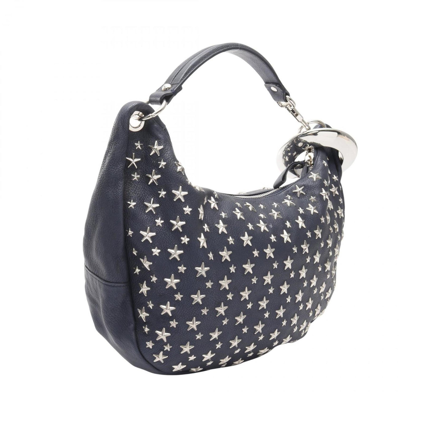 JIMMY CHOO Sky Bag Star Studs Shoulder Leather