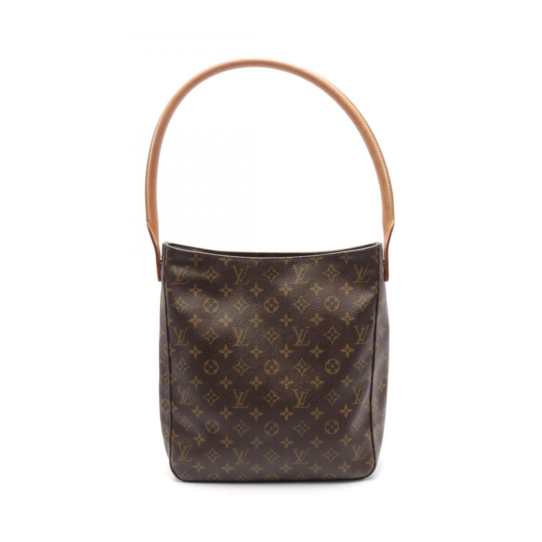 Louis Vuitton Looping GM Monogram Shoulder Bag Coated Canvas Leather