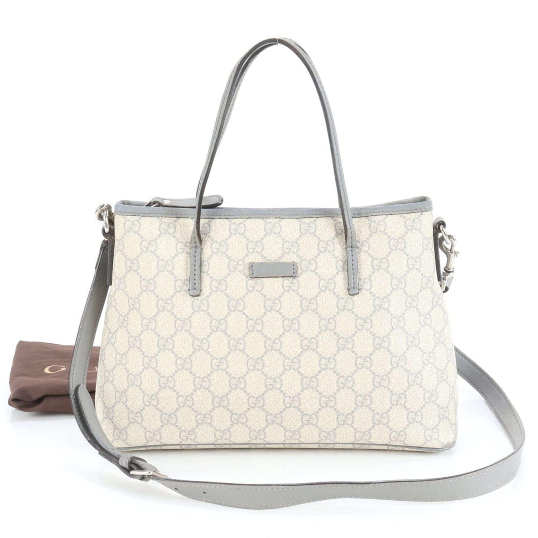 Gucci GG Supreme Leather Shoulder Bag, Crossbody Handbag, Tote