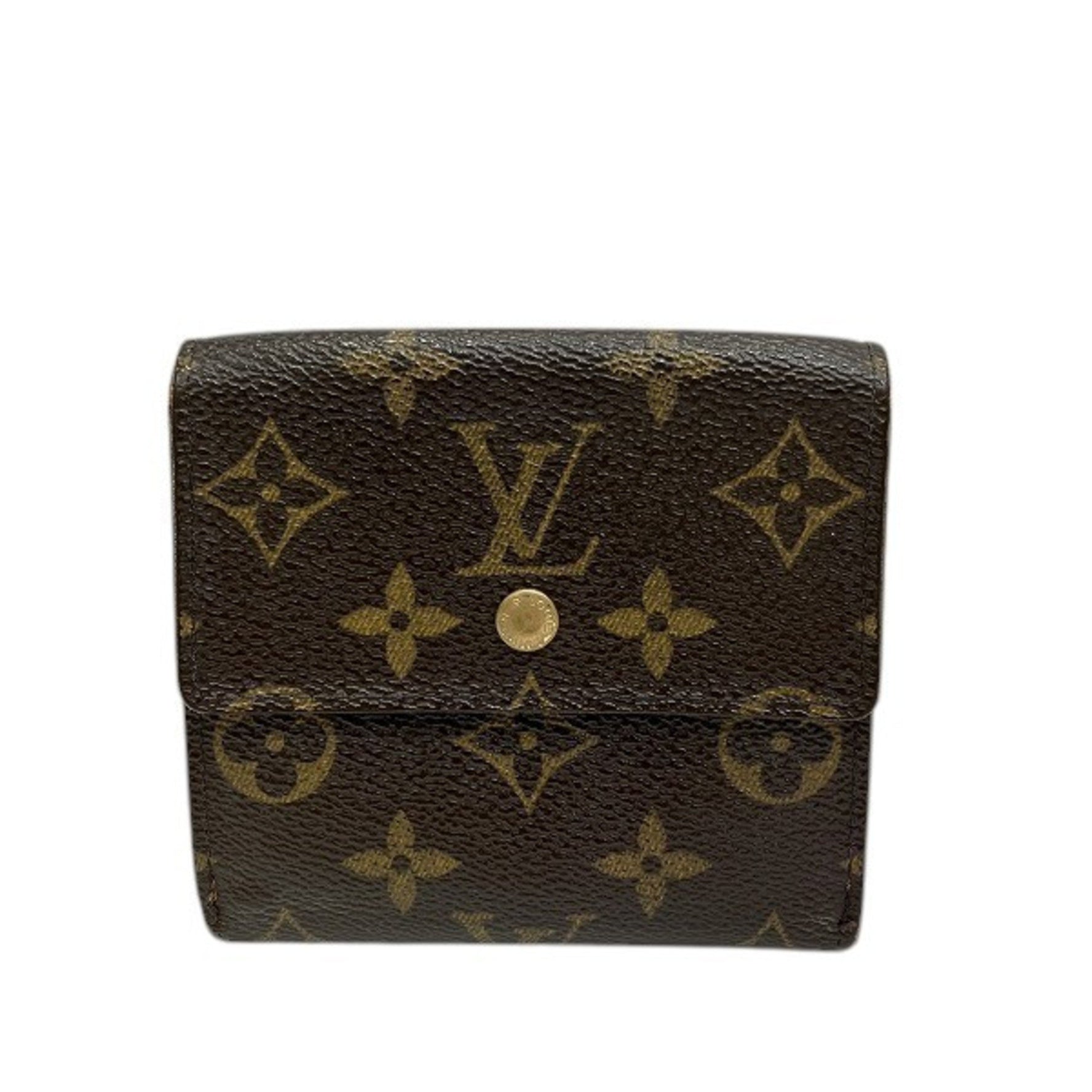 Louis Vuitton Monogram Portemonnay Bi-E Carte Credit M61652 Tri-fold Wallet for Men and Women