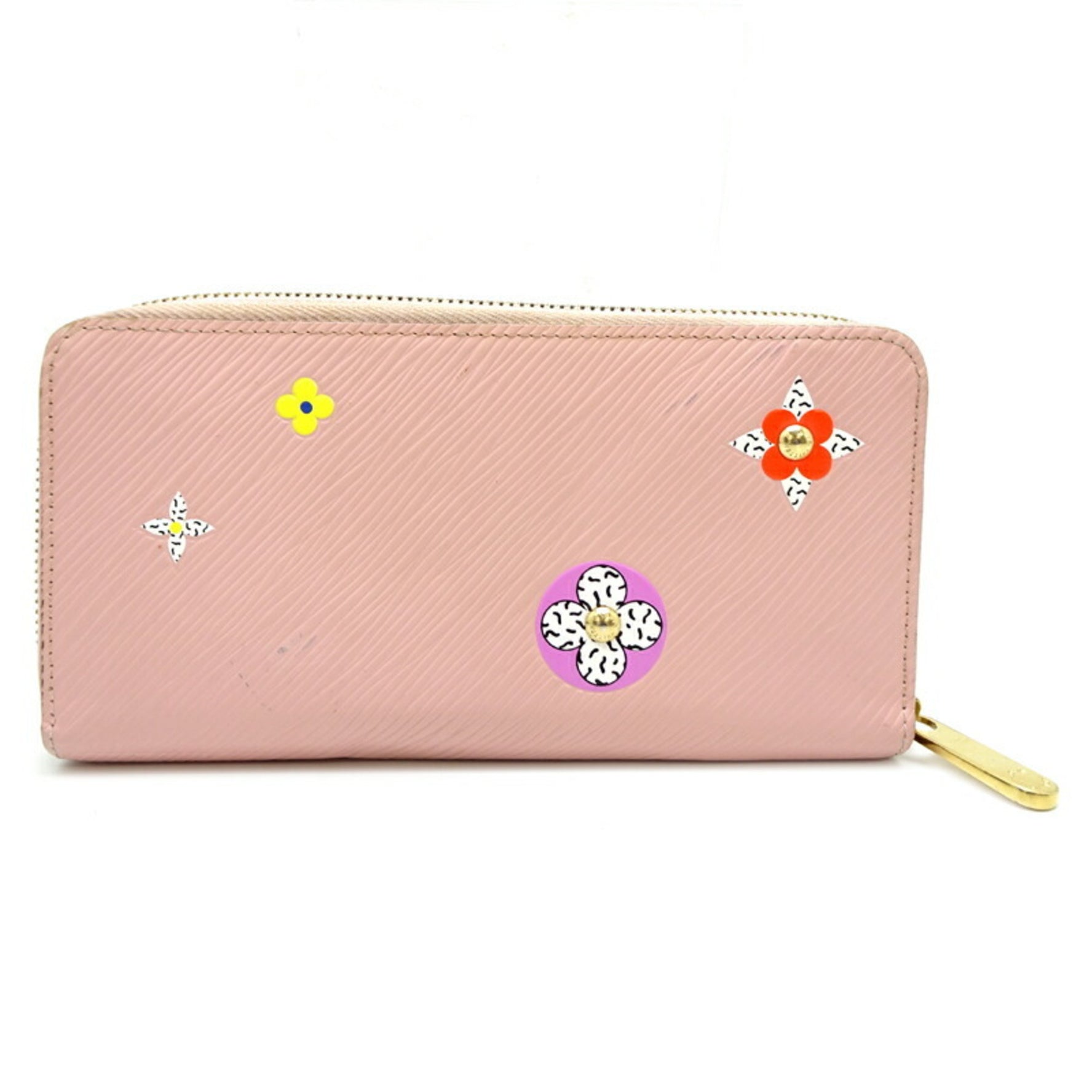 Louis Vuitton Monogram Flower Zippy Wallet Long Epi Rose Ballerine (Pink)
