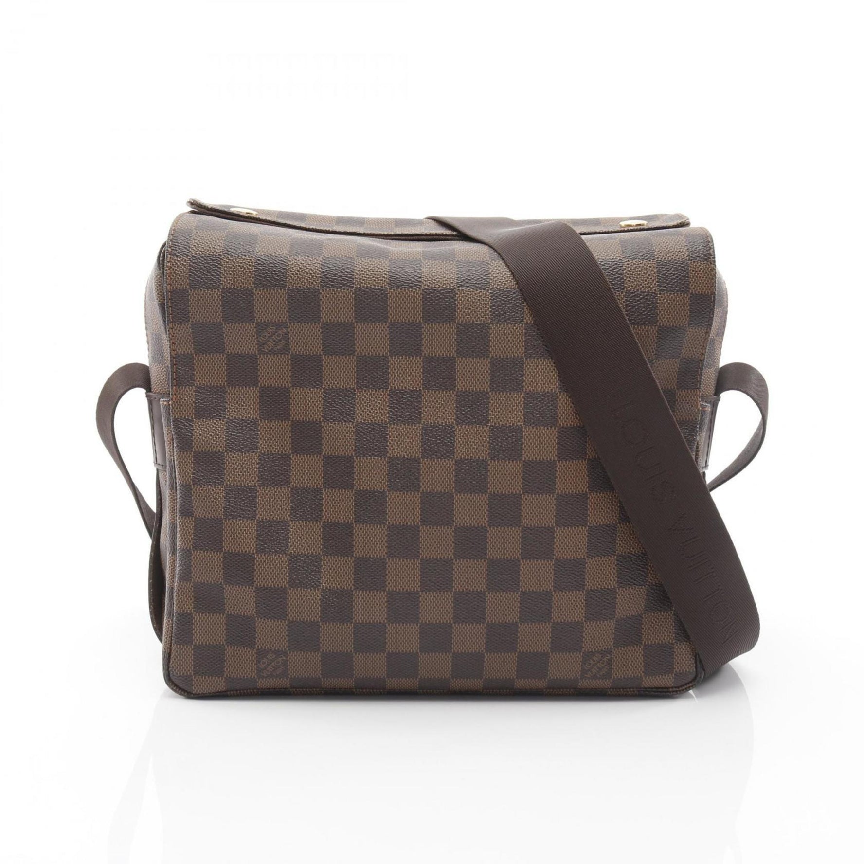Louis Vuitton Naviglio Damier Ebene Shoulder Bag, Coated Canvas and Leather, Women