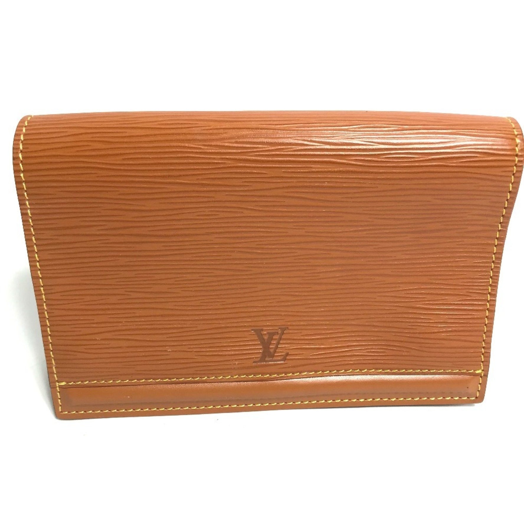 Louis Vuitton Epi Santur Tilsit Pouch Only Leather Kenyan Brown