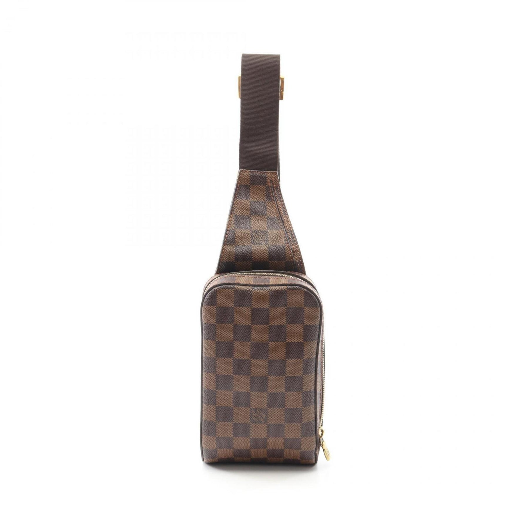 Louis Vuitton Geronimos Waist Bag/Body Bag, Coated Canvas, Damier Leather, Brown, Men's/Women's