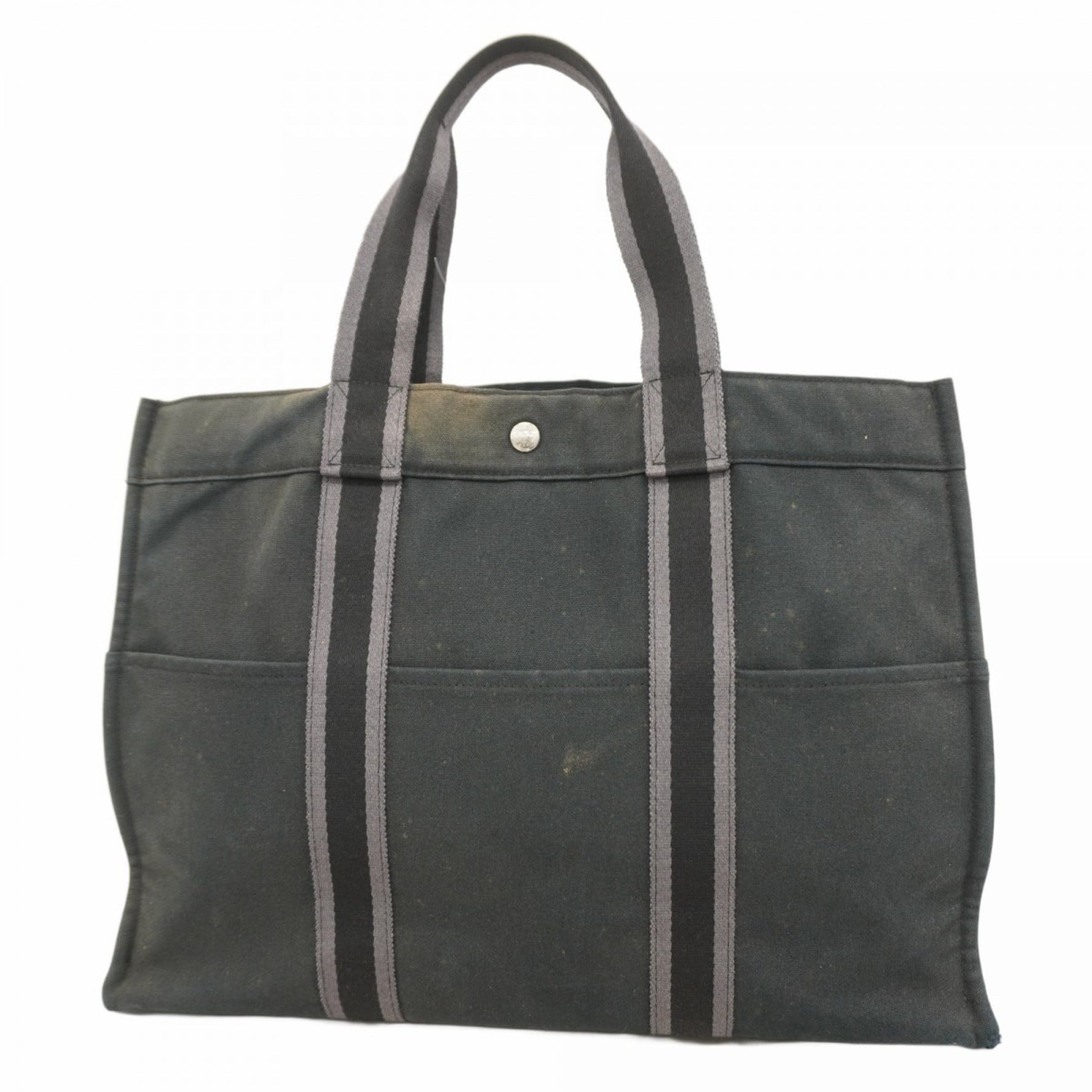 Hermes Foule GM Canvas Tote Bag