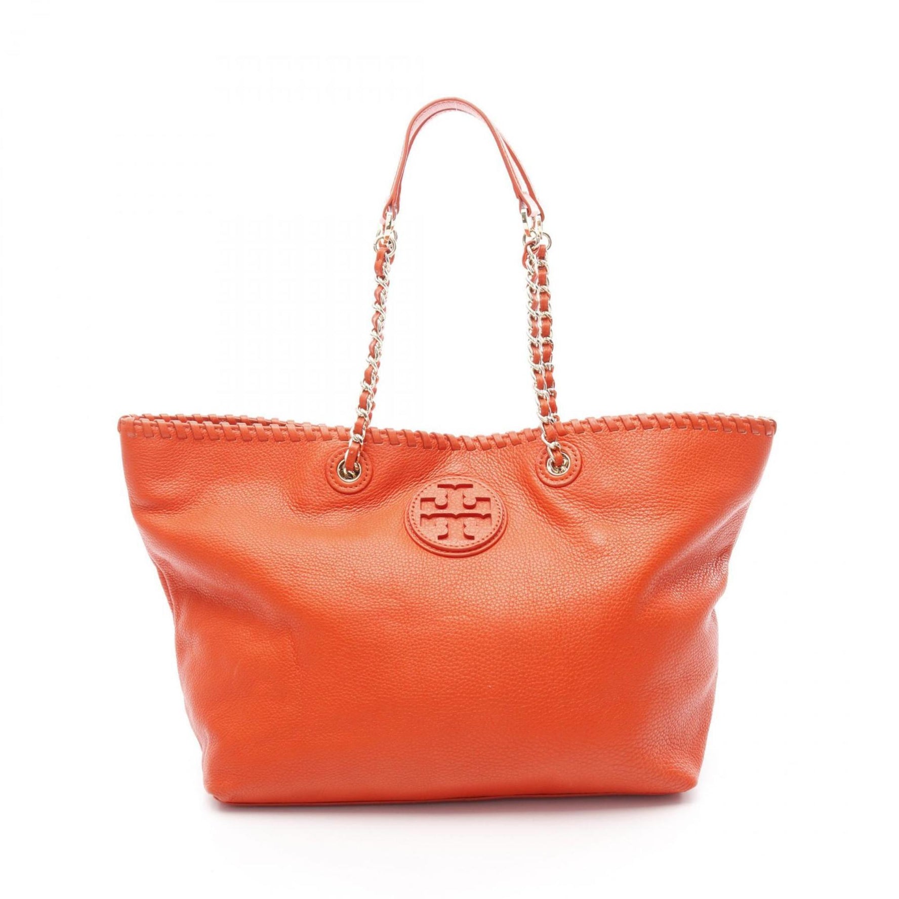 Tory Burch MARION SMALL E W TOTE Leather Tote Bag Red