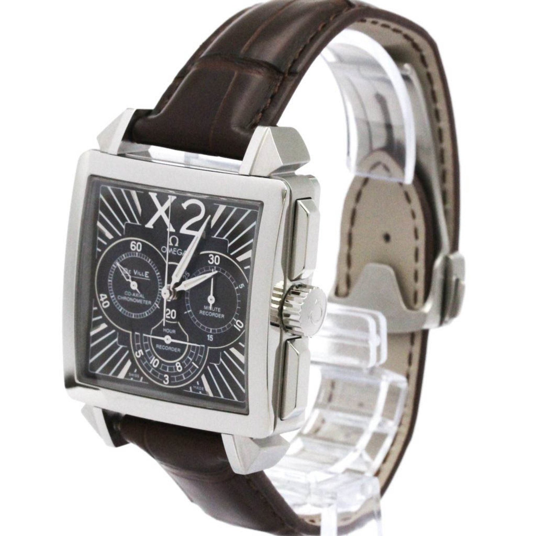 OMEGA De Ville Chronograph Steel Watch 423.13.37.50.01.001 Polished