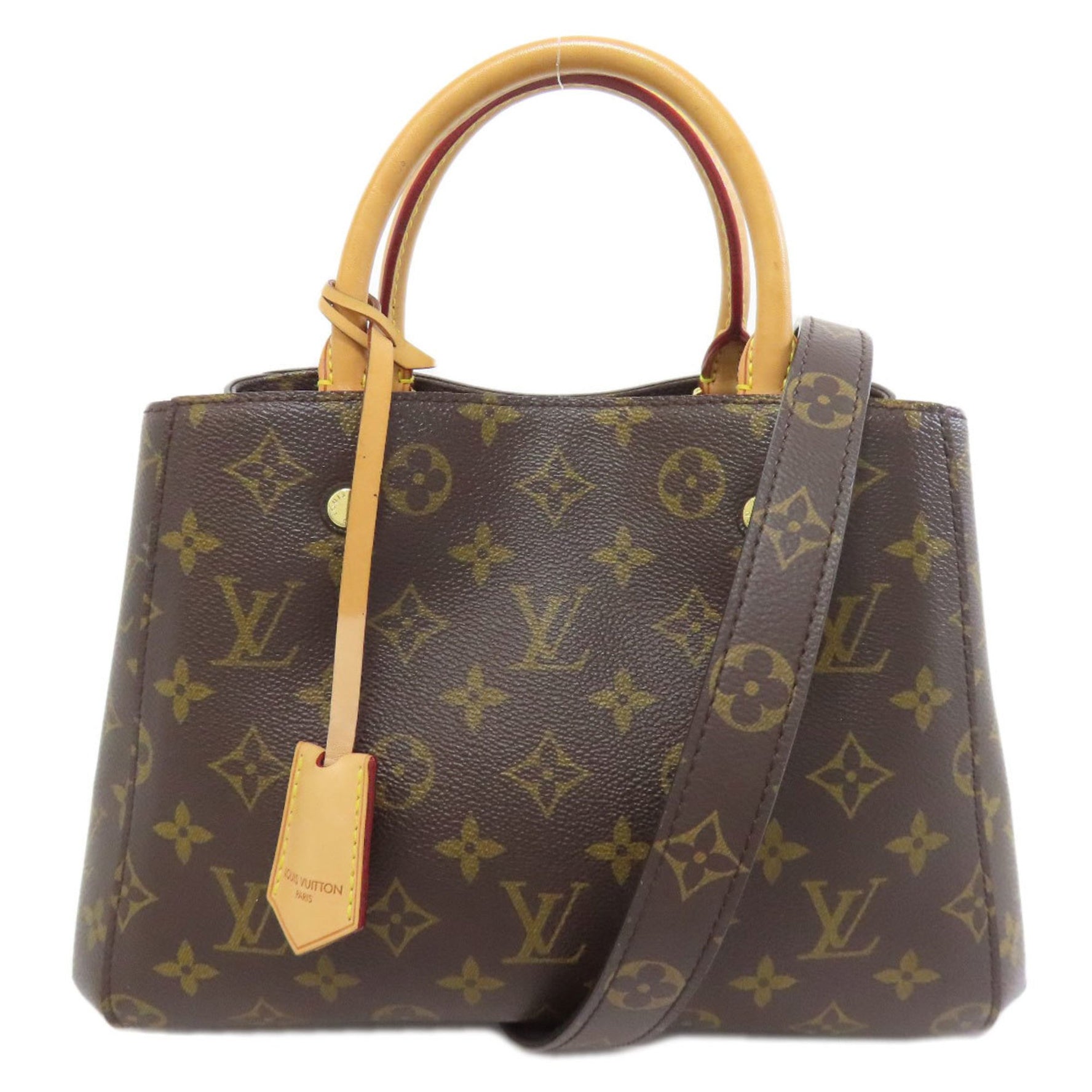 Louis Vuitton Montaigne BB Handbag Canvas LOUIS VUITTON