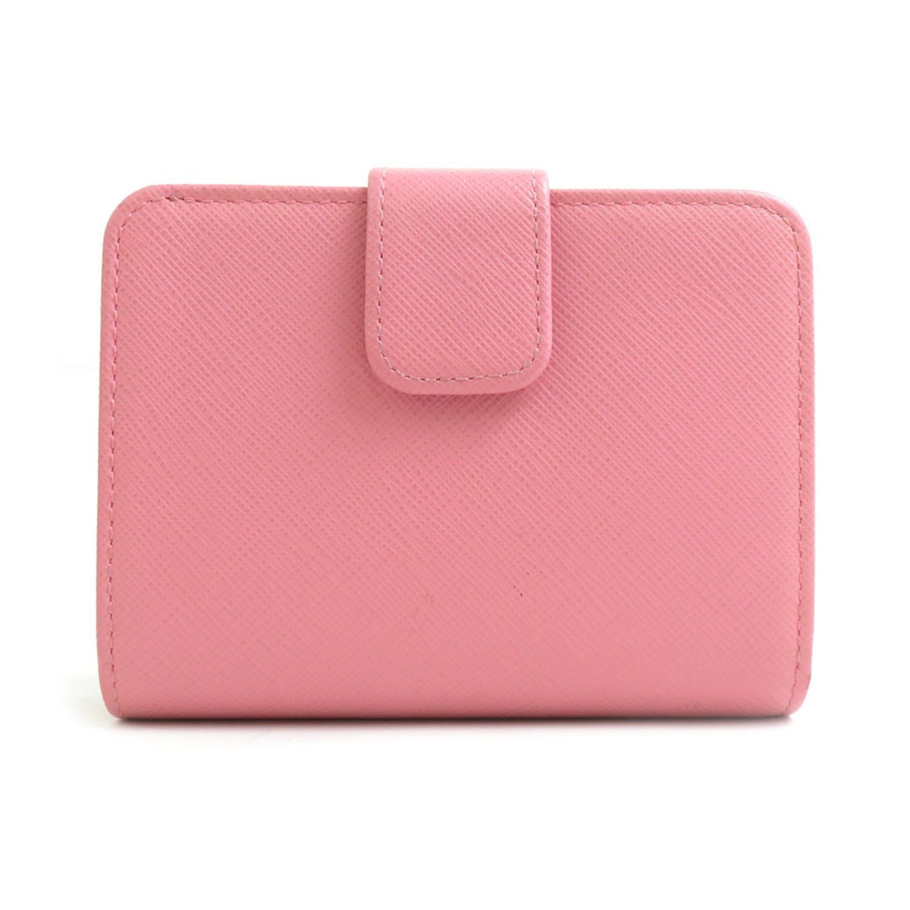 PRADA Bi-fold wallet leather pink women's