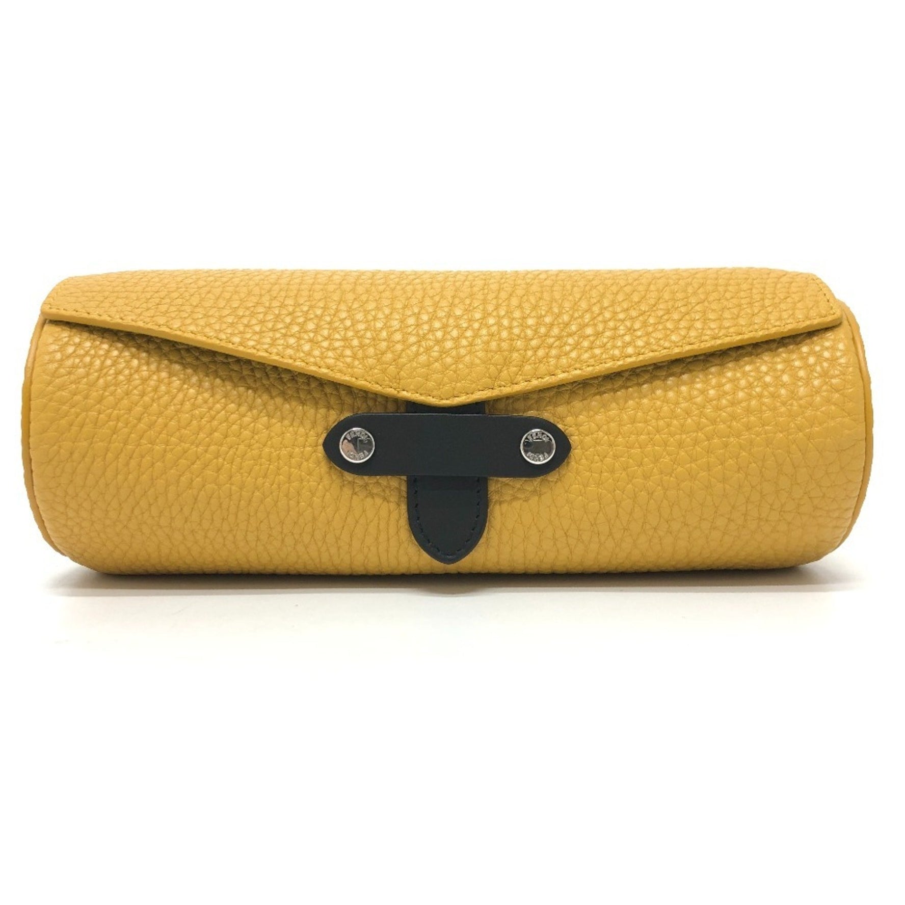 FENDI Watch Case, Accessory Leather, Yellow