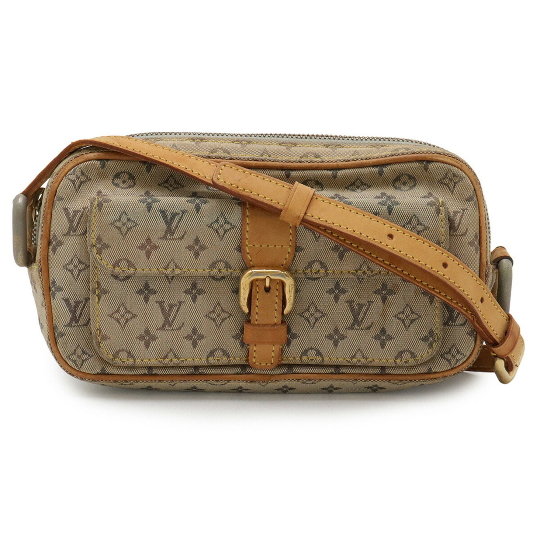 LOUIS VUITTON Monogram Mini Juliet MM Shoulder Bag, Canvas and Leather, Blue, M92004