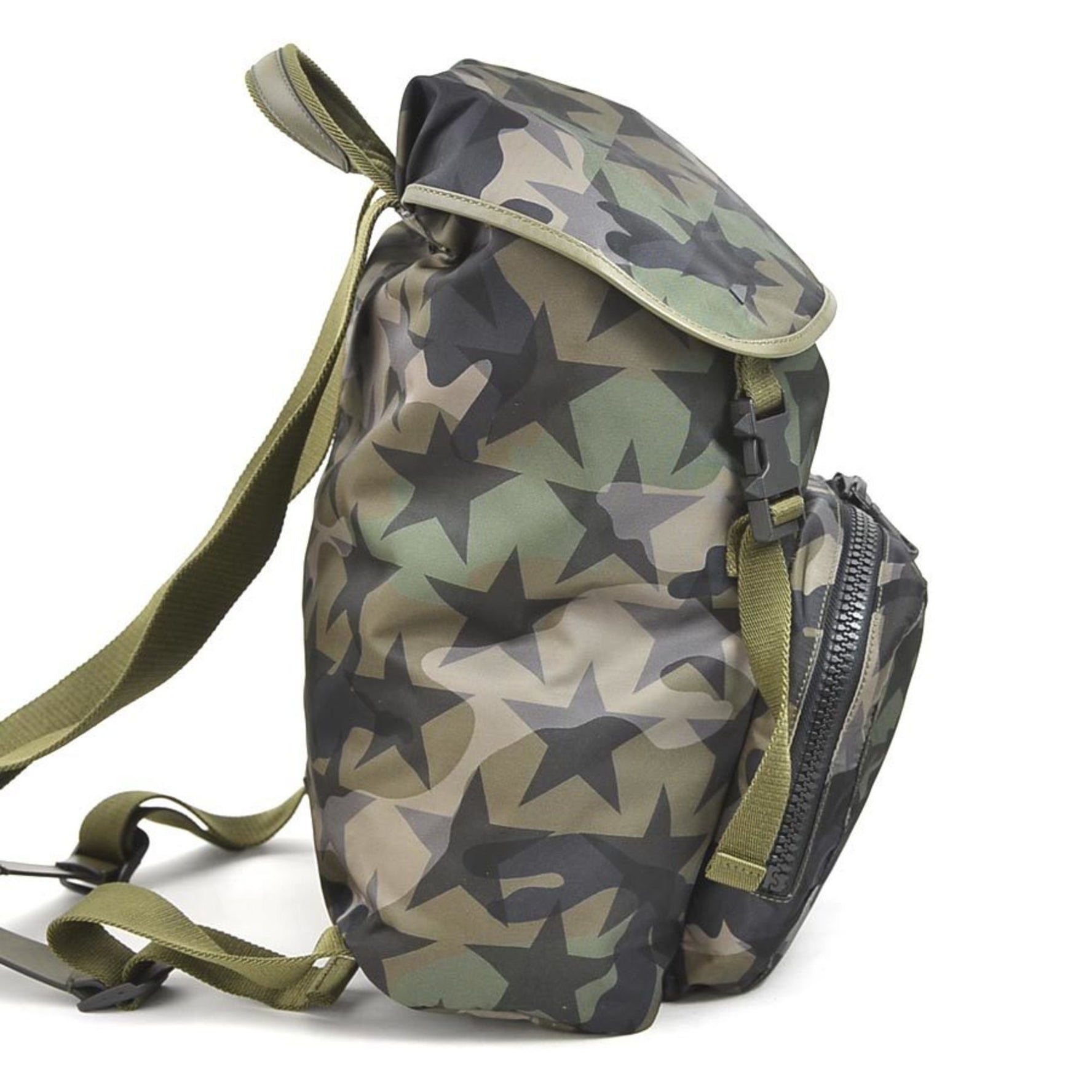 Valentino Garavani Backpack Nylon Leather Men's