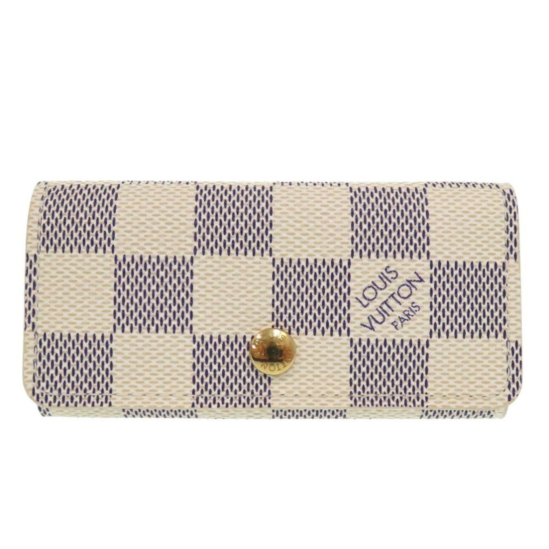 Louis Vuitton Multicle 4 Damier Azur key case LV VUITTON
