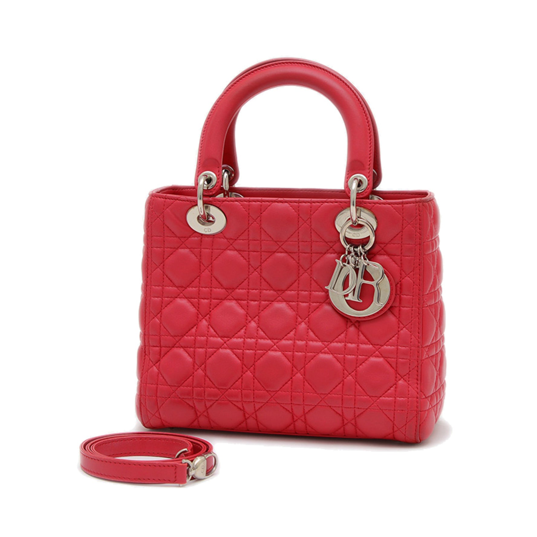 Christian Dior Dior Lady Cannage Shoulder Bag in Lambskin