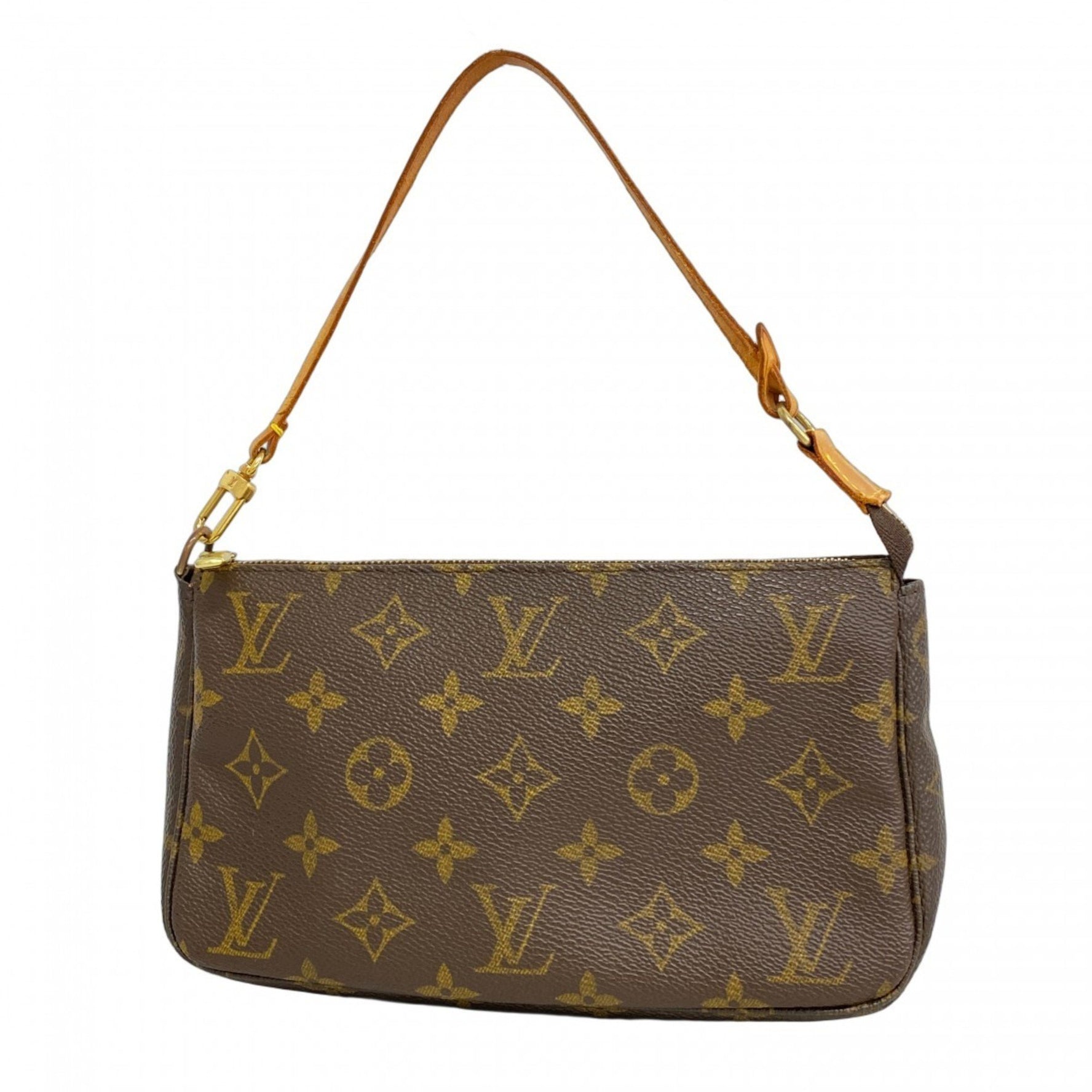 Louis Vuitton Monogram Pochette Accessoires M51980 Brown Women's Pouch
