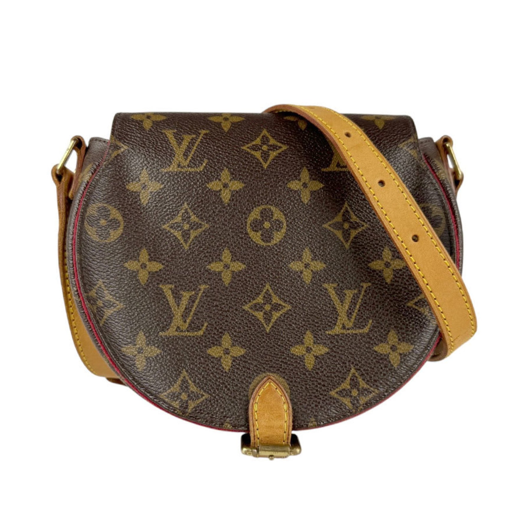 Louis Vuitton Monogram Tan Blanc Shoulder Bag in Brown and Gold, Women's, M51179 z6629