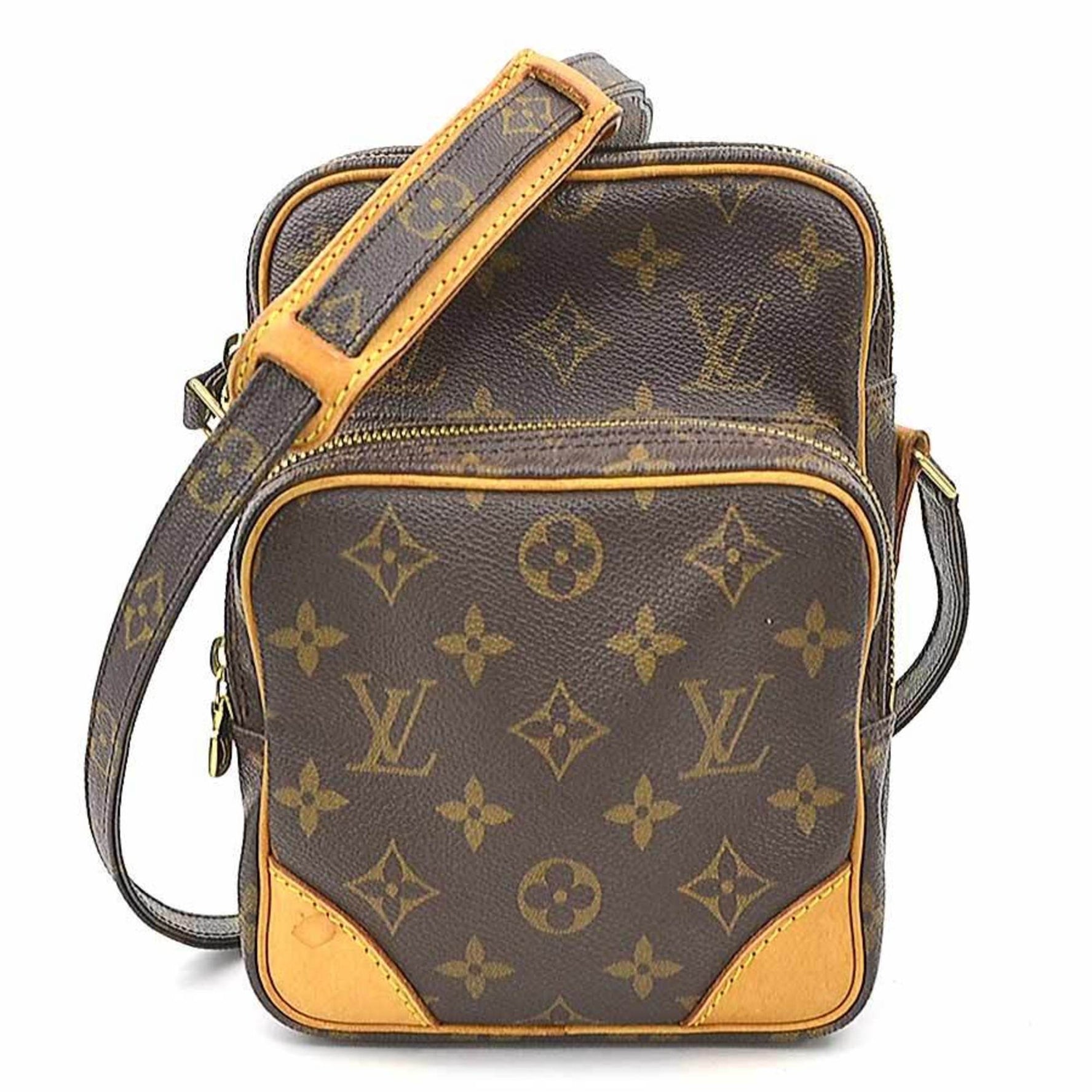 Louis Vuitton Monogram Amazon Shoulder Bag in Canvas, and Gold, Men's
