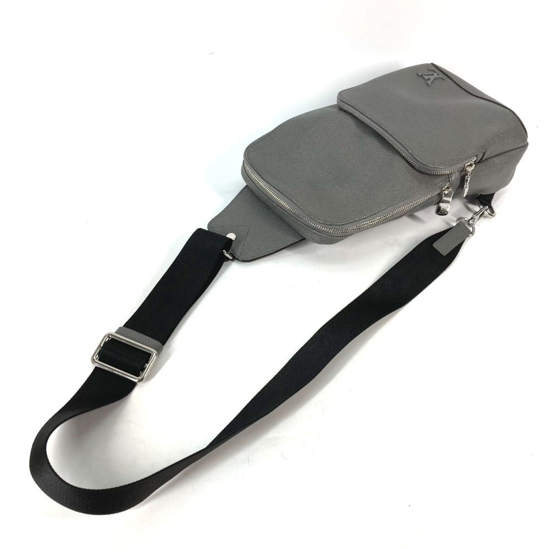 LOUIS VUITTON M30951 Taiga Avenue Sling Bag, Shoulder/Crossbody Leather, Men's, Gray