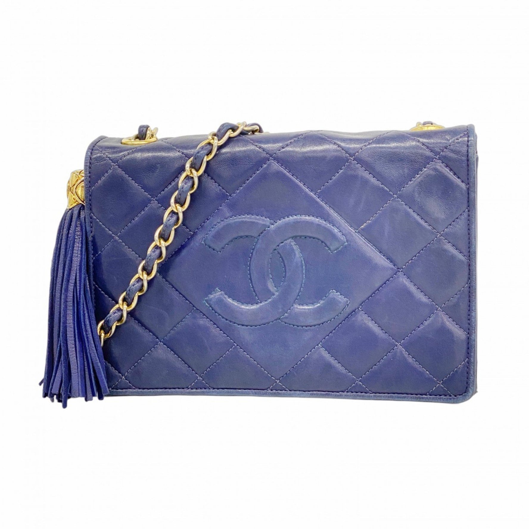 Chanel Shoulder Bag with Matelasse Chain Bag, Lambskin