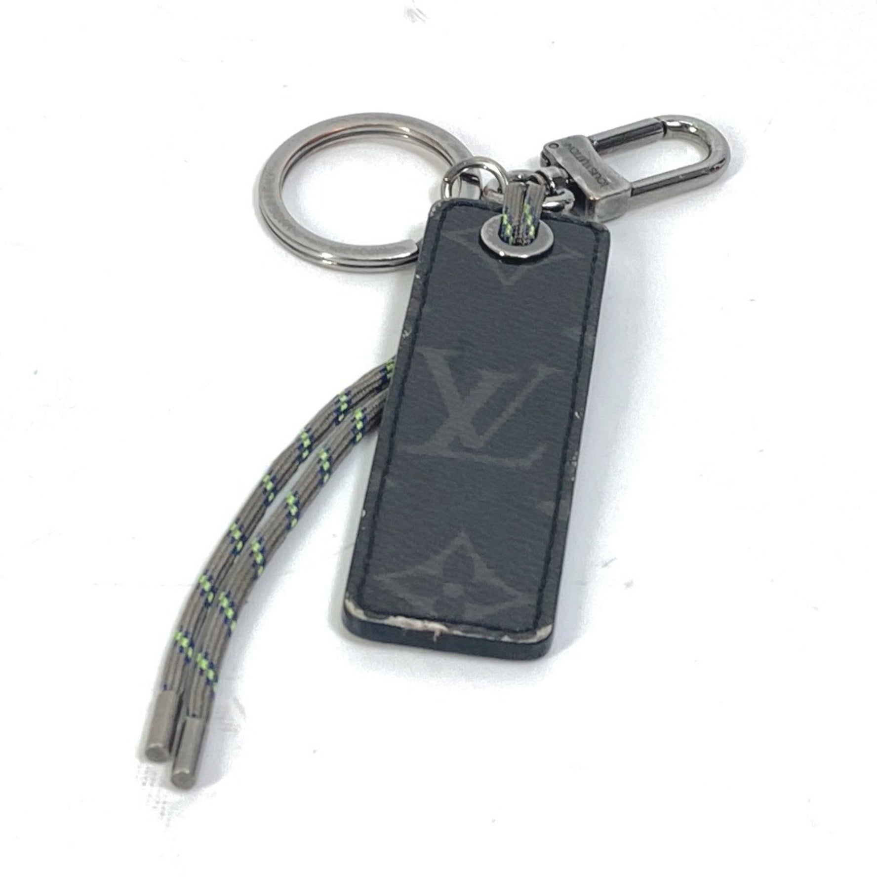 Louis Vuitton Monogram Eclipse Glaze Porte-Clés Tag, Fluo Bag Charm, Keychain, Coated Canvas