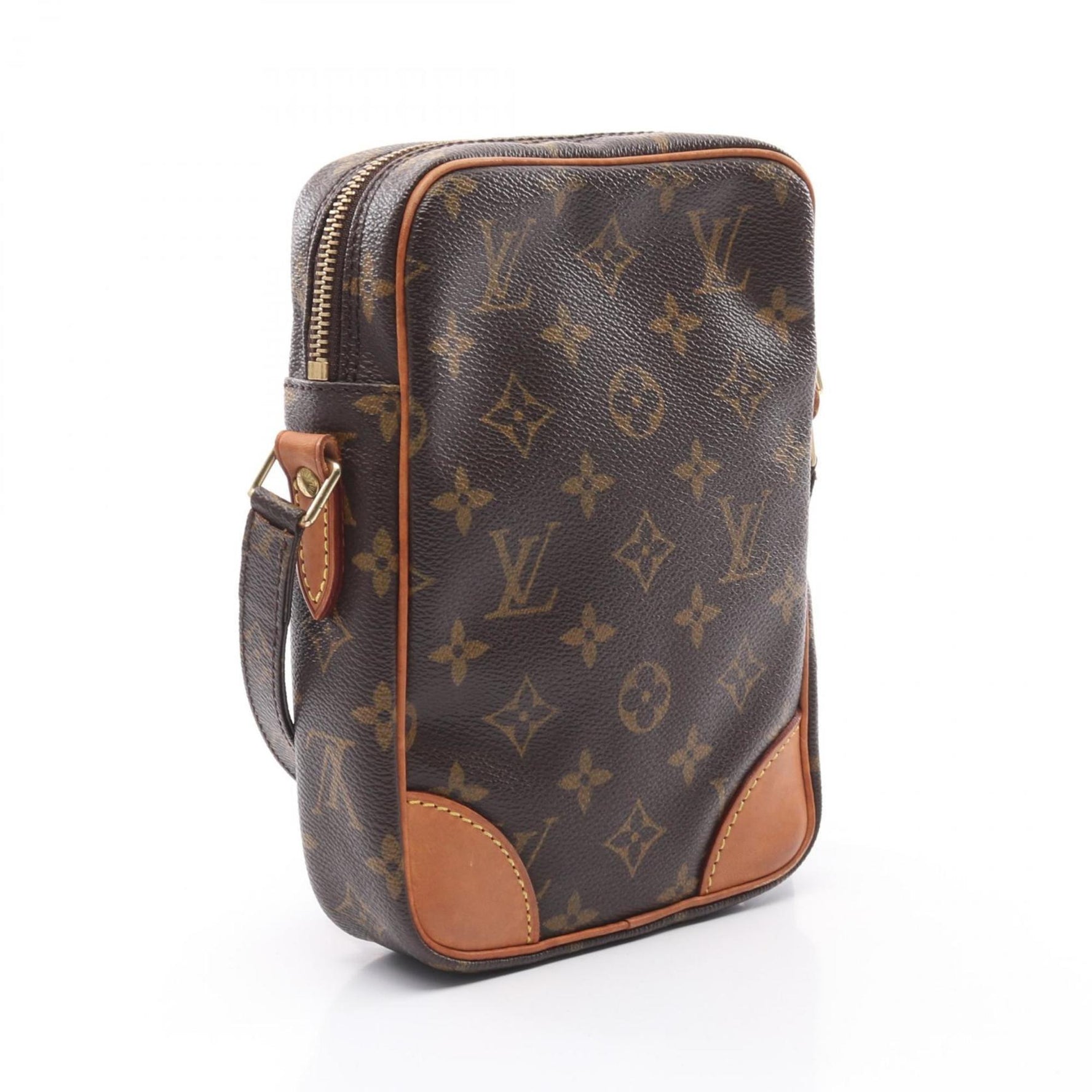 Louis Vuitton Danube Shoulder Bag, Coated Canvas and Leather, Monogram