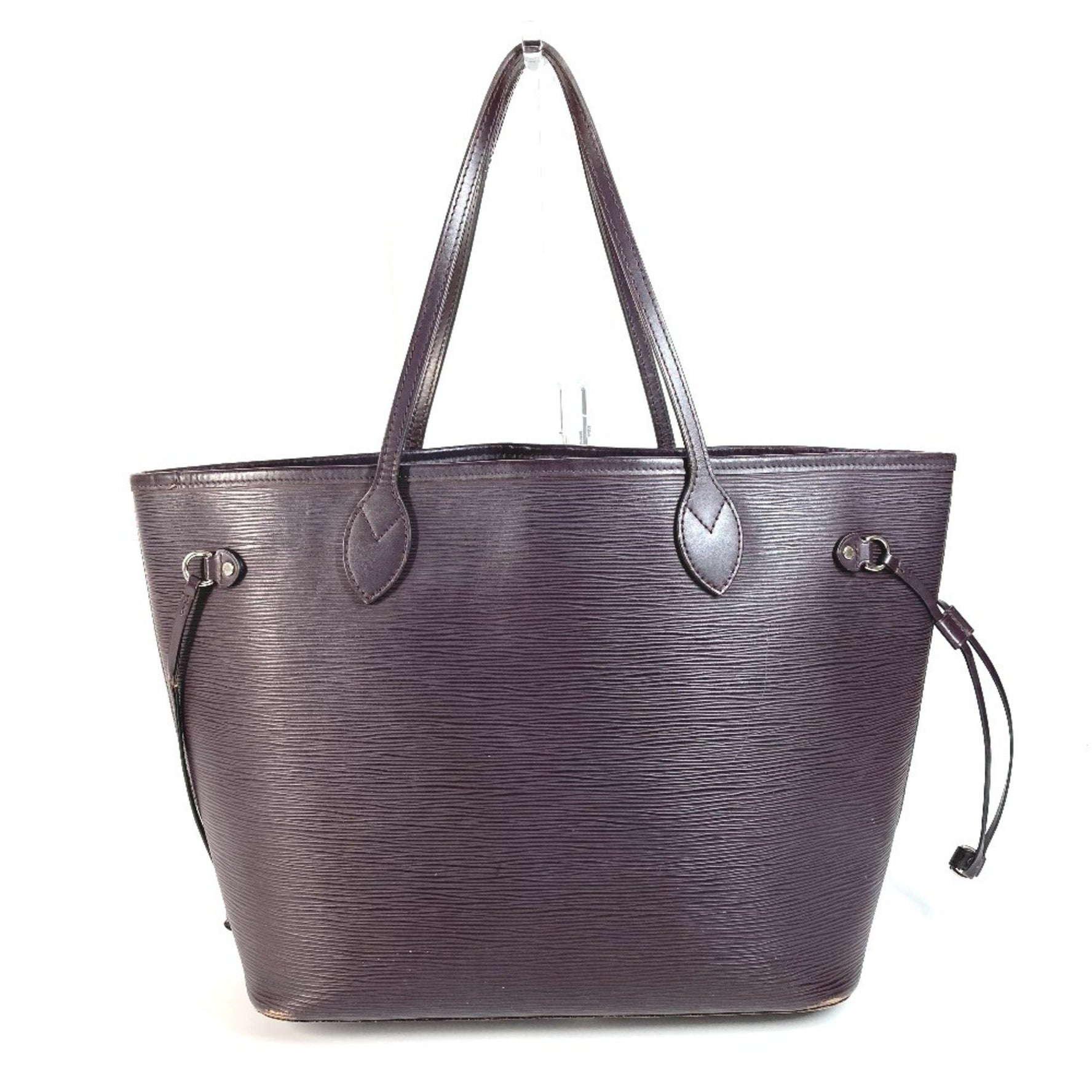 Louis Vuitton Epi Neverfull MM Bag Shoulder Tote Leather Men's Ketch Purple