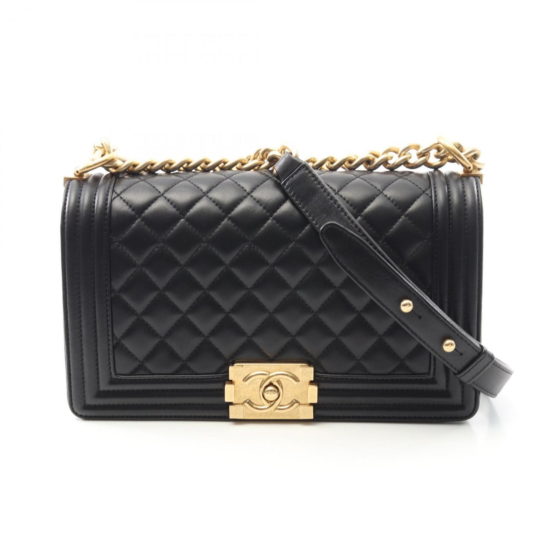 CHANEL Boy Shoulder Bag, Lambskin Leather