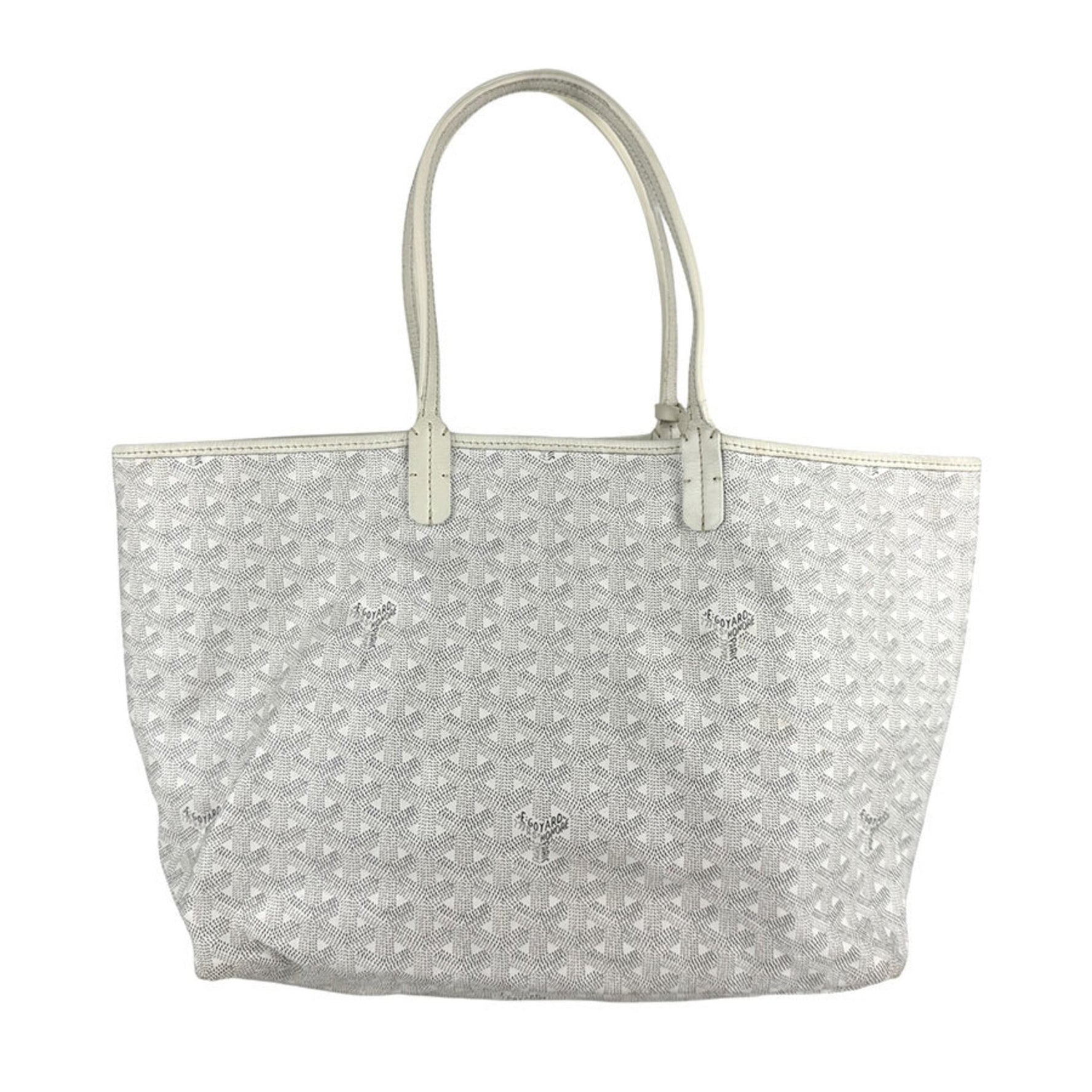 Goyard Saint Louis PM Handbag in Coated Canvas, White, for Men and Women, z6528