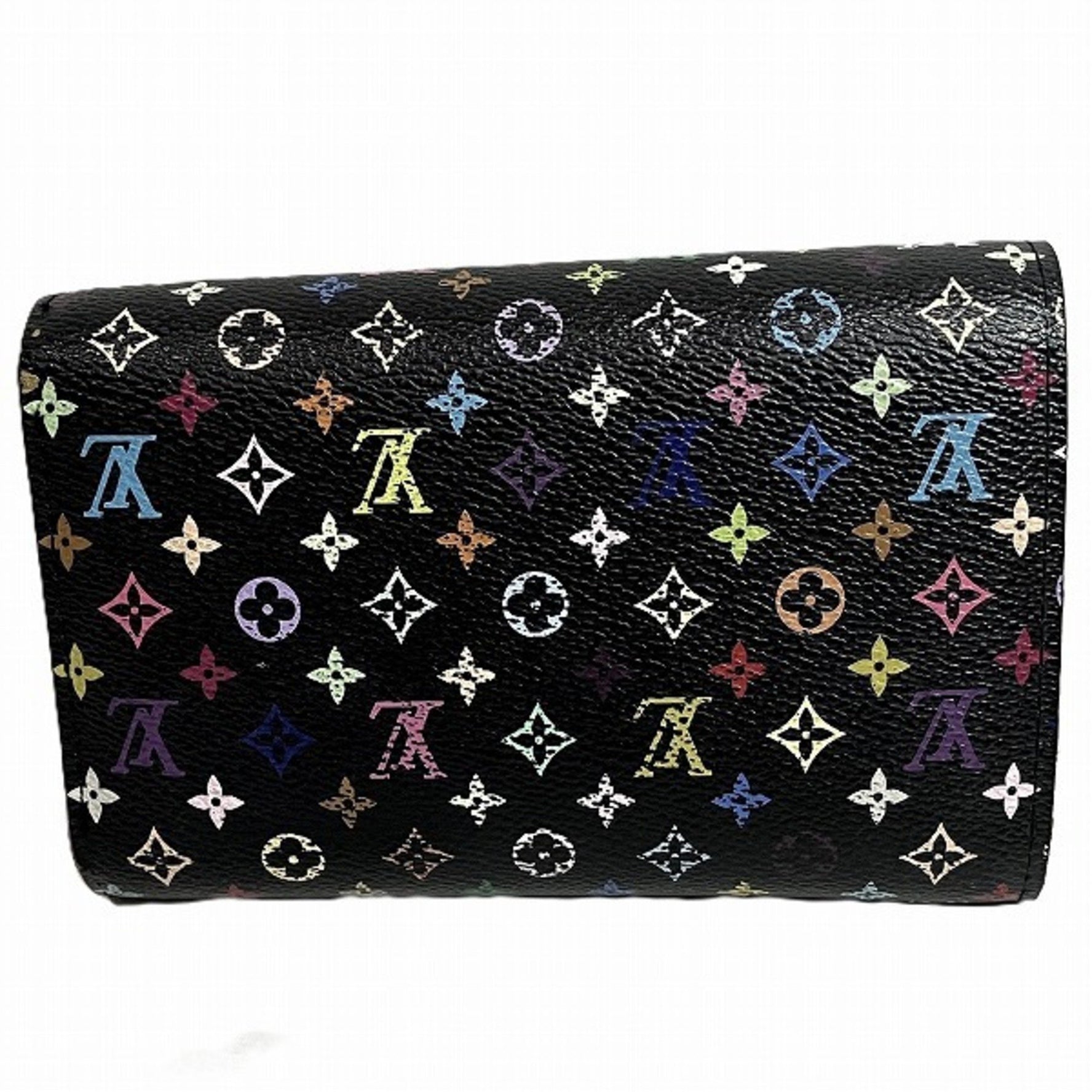 Louis Vuitton Monogram Multicolore Portefeuille Alexandra M60084 Tri-fold Wallet for Women