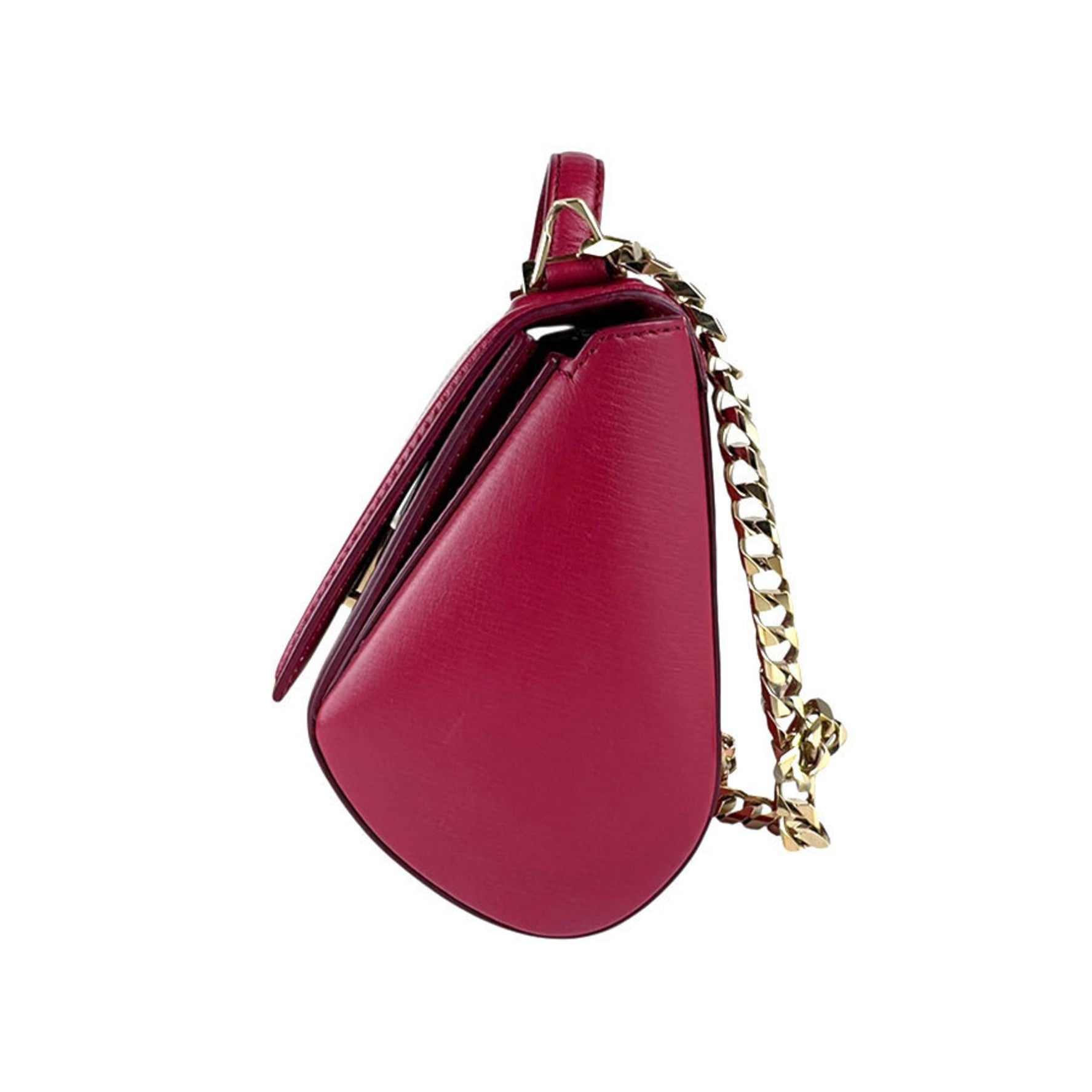 Givenchy Box Mini Handbag Shoulder Bag Leather Metal Gold