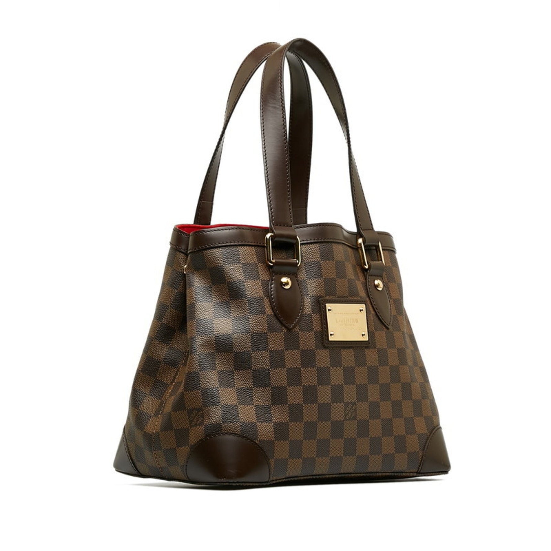 Louis Vuitton Damier Hampstead PM Tote Bag Handbag N51205 Brown PVC Leather Women's LOUIS VUITTON