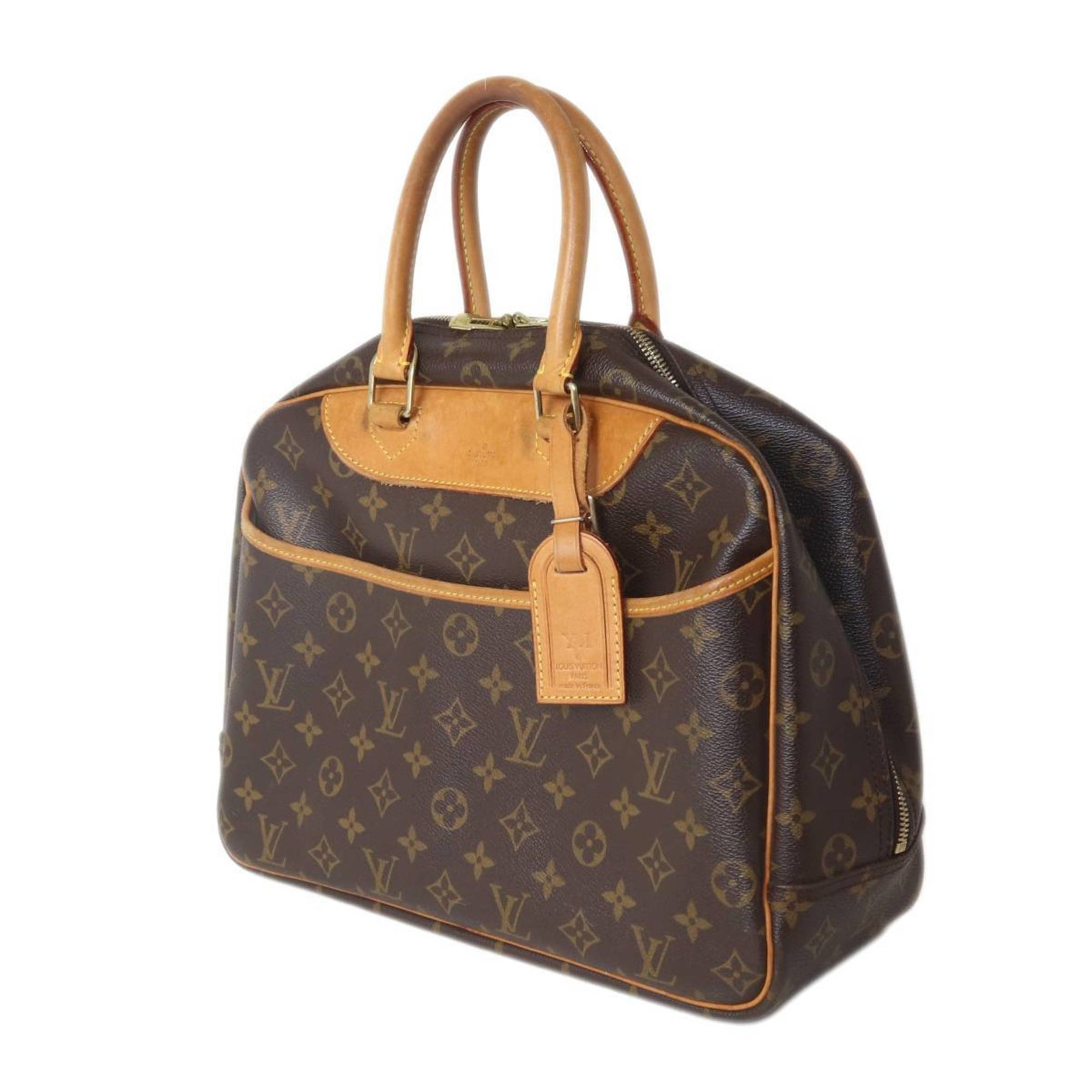 Louis Vuitton Deauville Handbag Monogram Name Tag (with Initials) IS