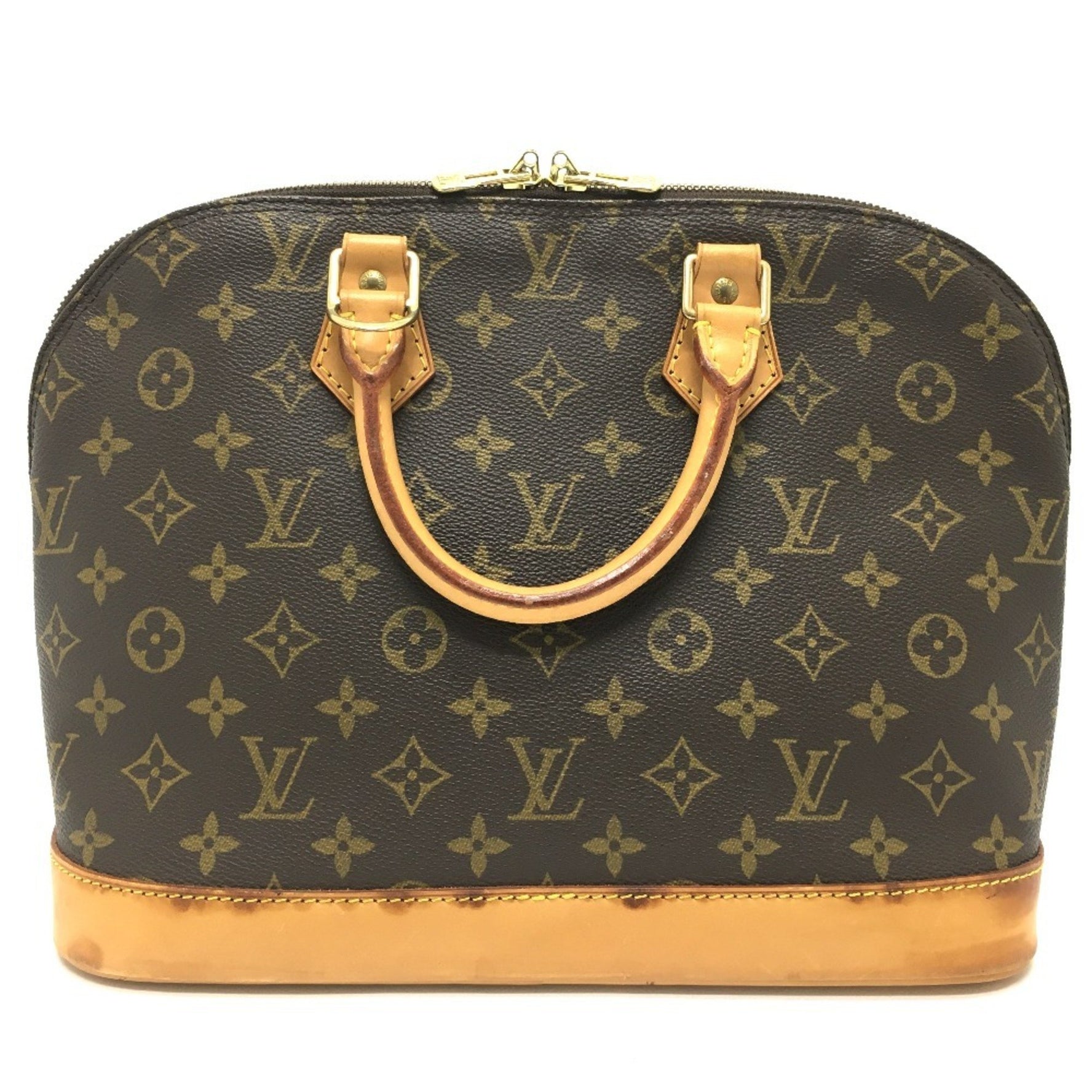 LOUIS VUITTON M51130 Monogram Alma Shoulder Bag Handbag Canvas Women's Brown