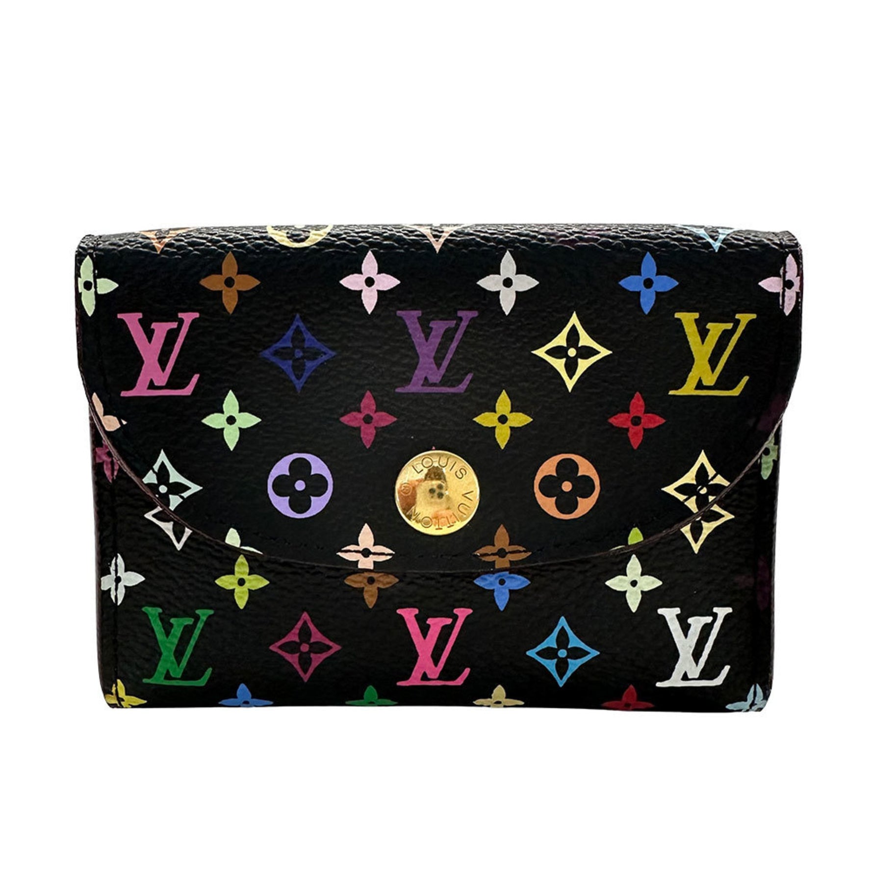 Louis Vuitton Card Case Multi Men's Monogram Multicolor Envelope Carte de Visite