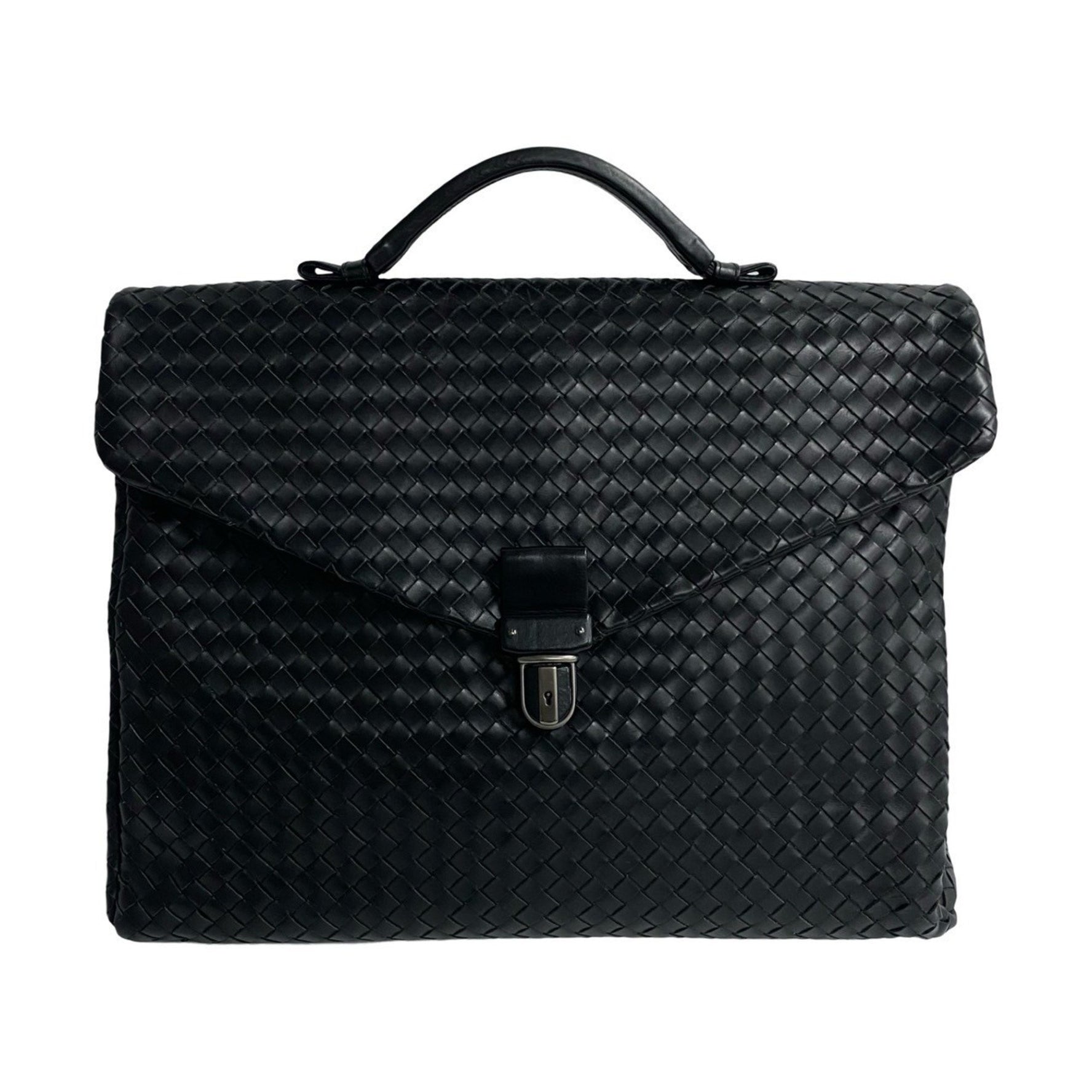 BOTTEGA VENETA Intrecciato Leather Business Bag, Handbag, Briefcase